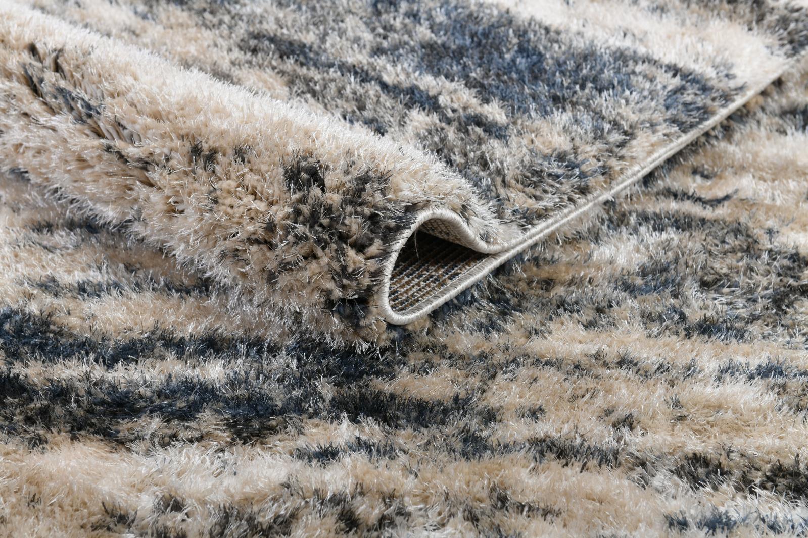 Emily EY02 Beige Shag Rug — view 3