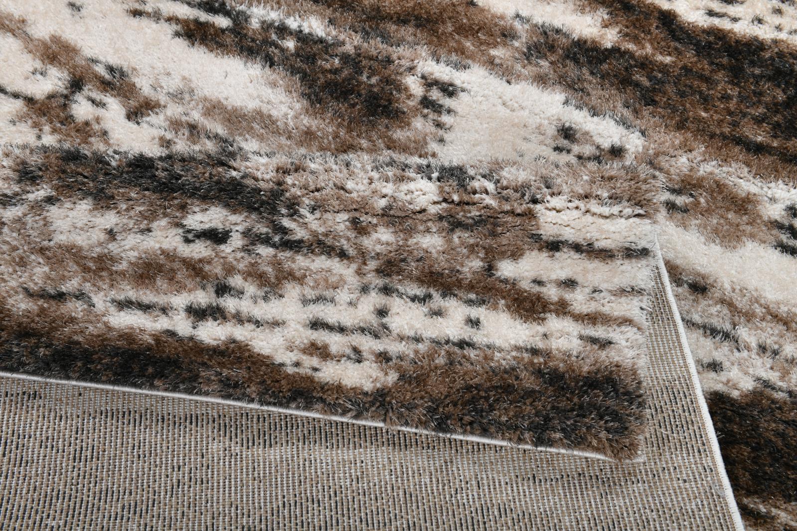 Emily EY03 Beige Shag Rug — view 4