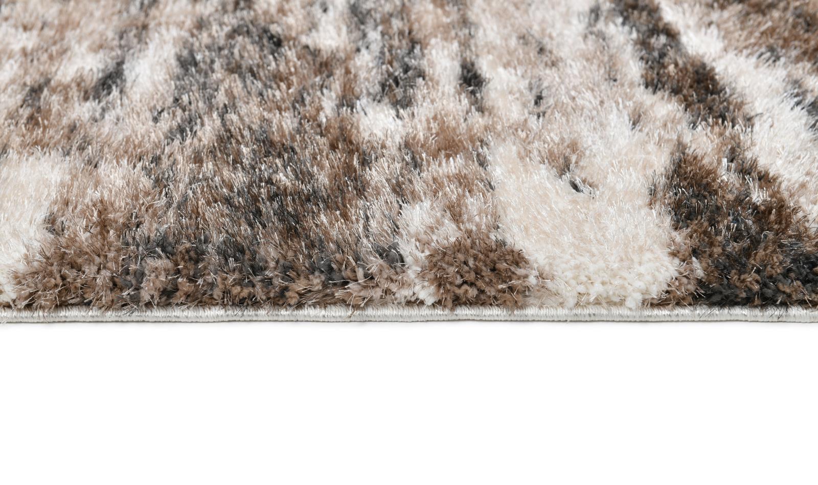 Emily EY03 Beige Shag Rug — view 3