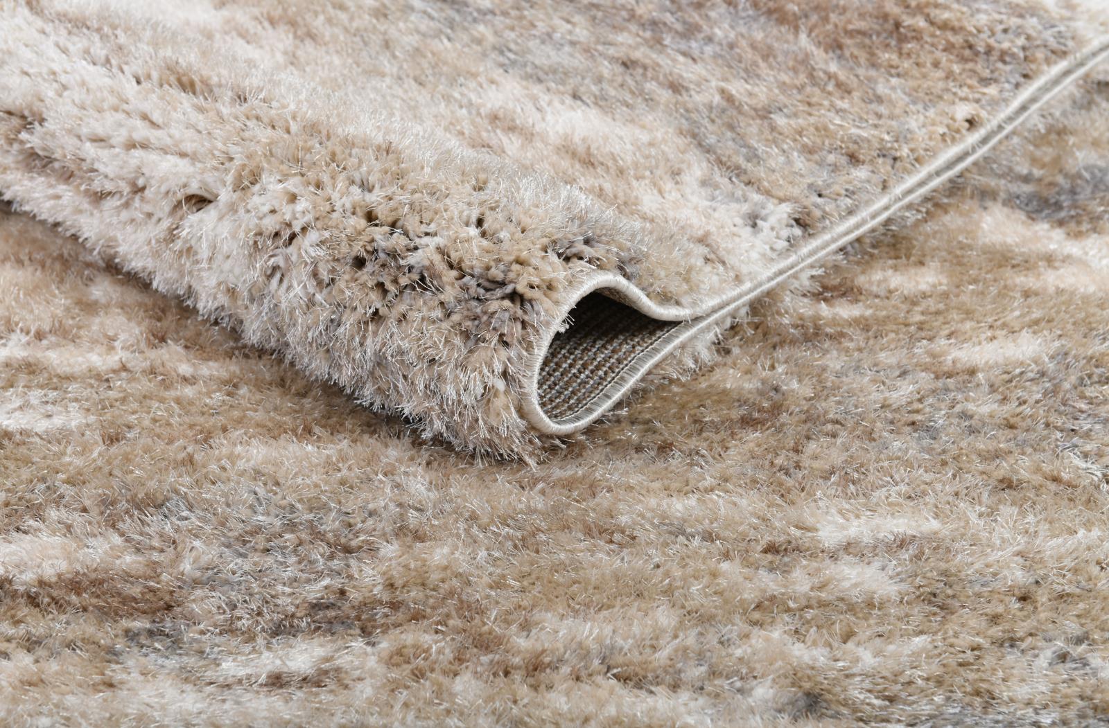 Emily EY04 Light Beige Shag Rug — view 4