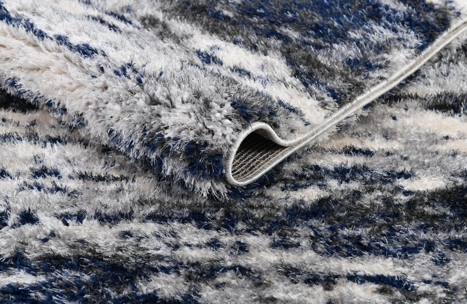 Emily EY05 Gray Shag Rug — view 4