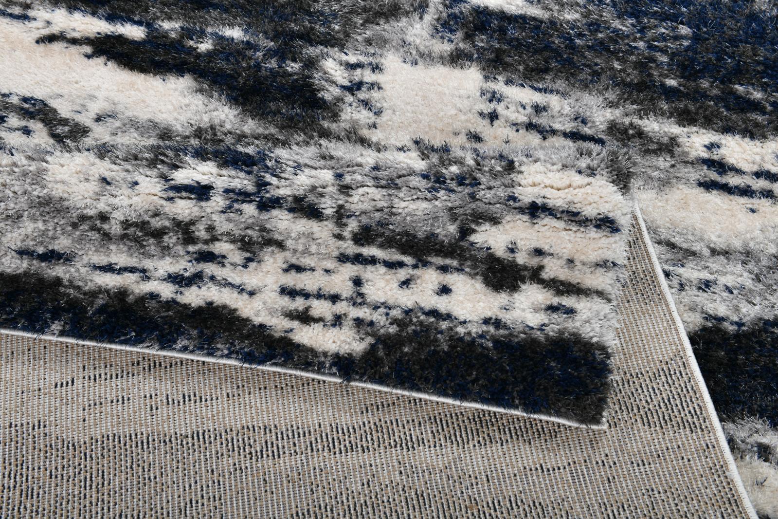 Emily EY05 Gray Shag Rug — view 3