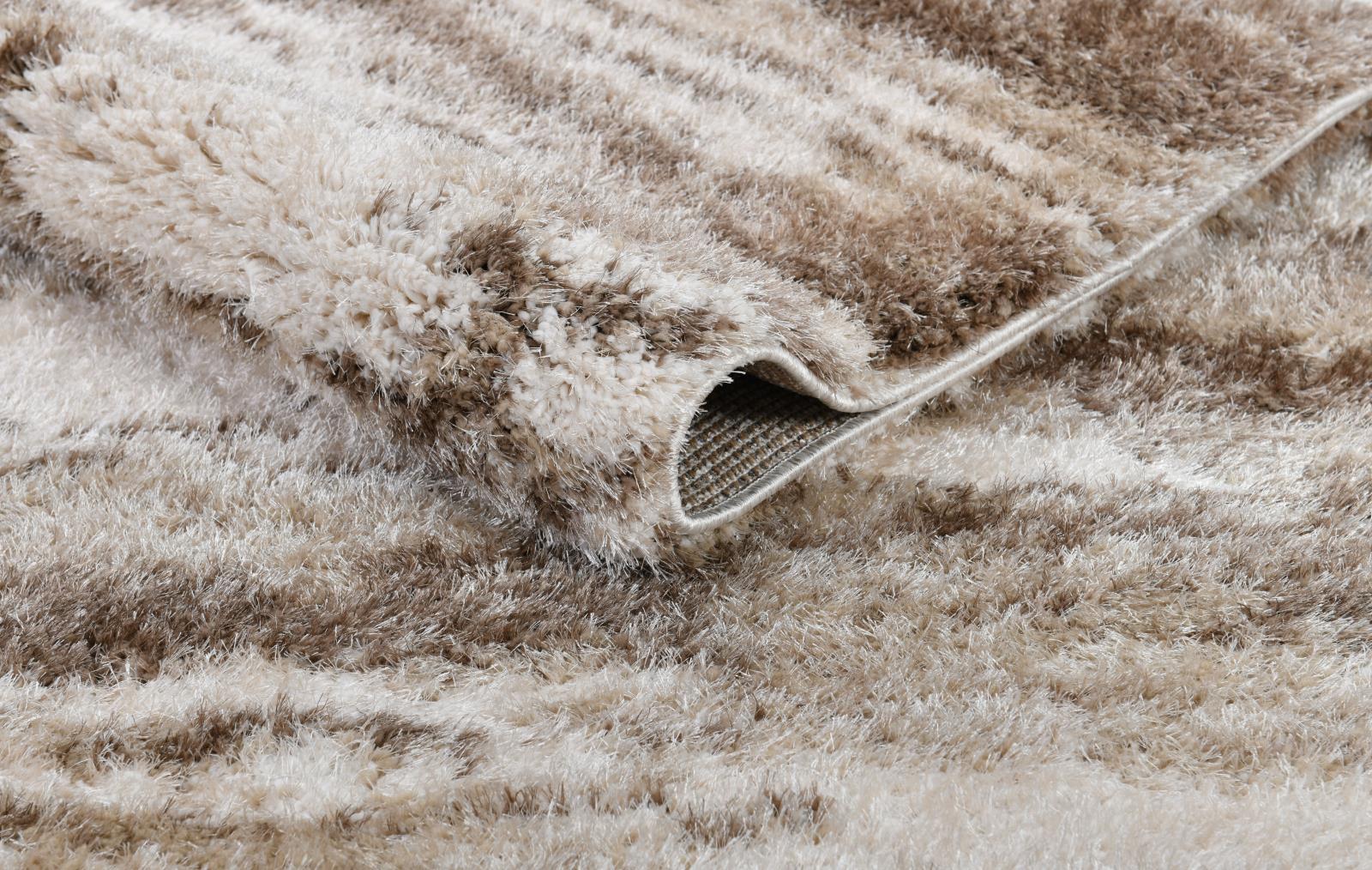 Emily EY06 Beige Shag Rug — view 4