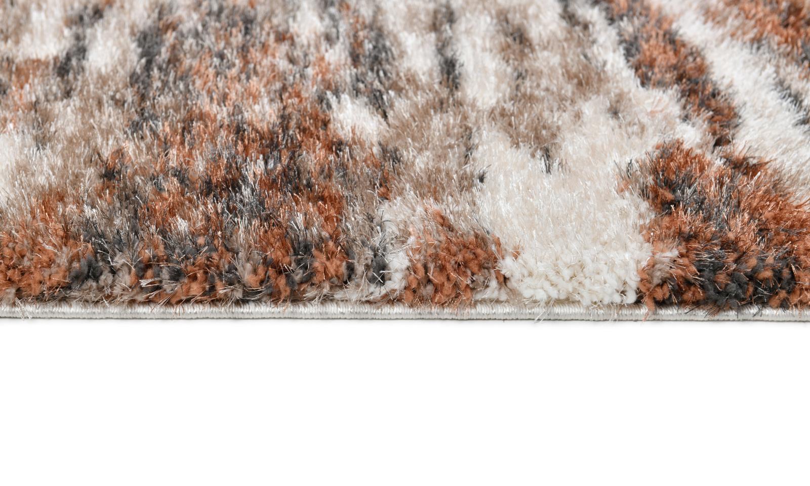 Emily EY07 Beige Shag Rug — view 5
