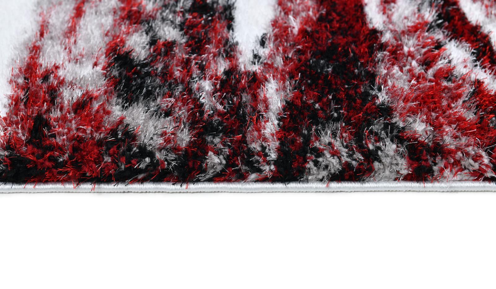 Emily EY09 White Shag Rug — view 4