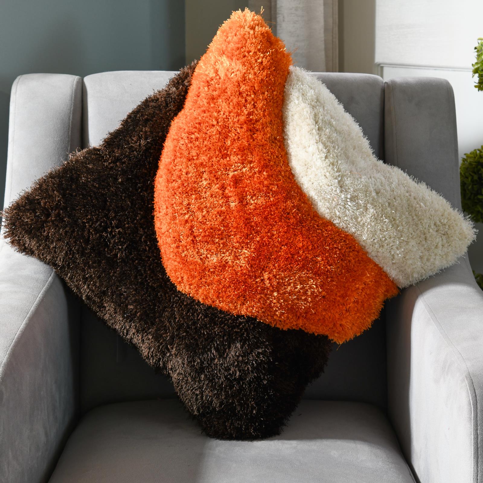 Mateos MS67P Orange Accent Pillow