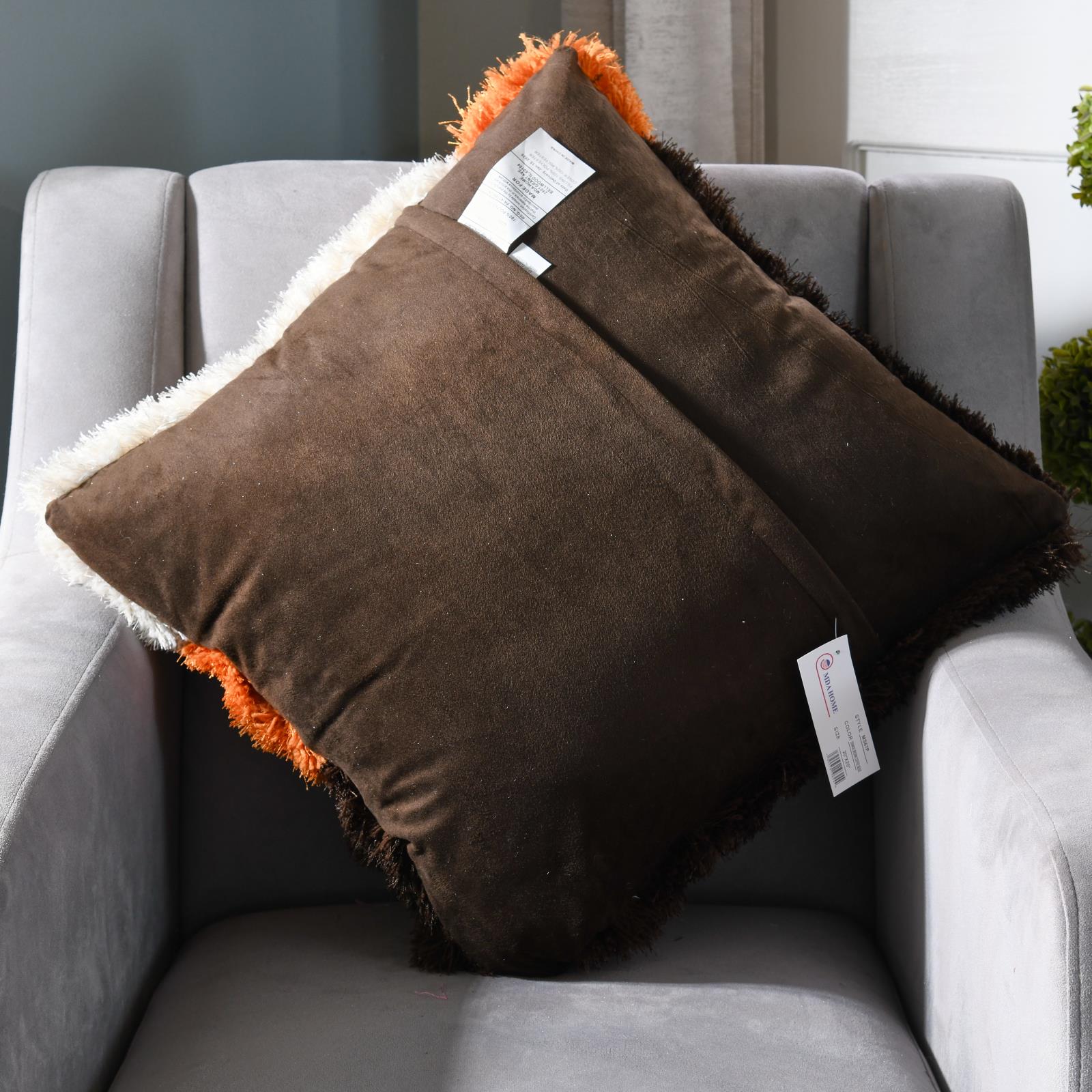 Mateos MS67P Orange Accent Pillow — view 3