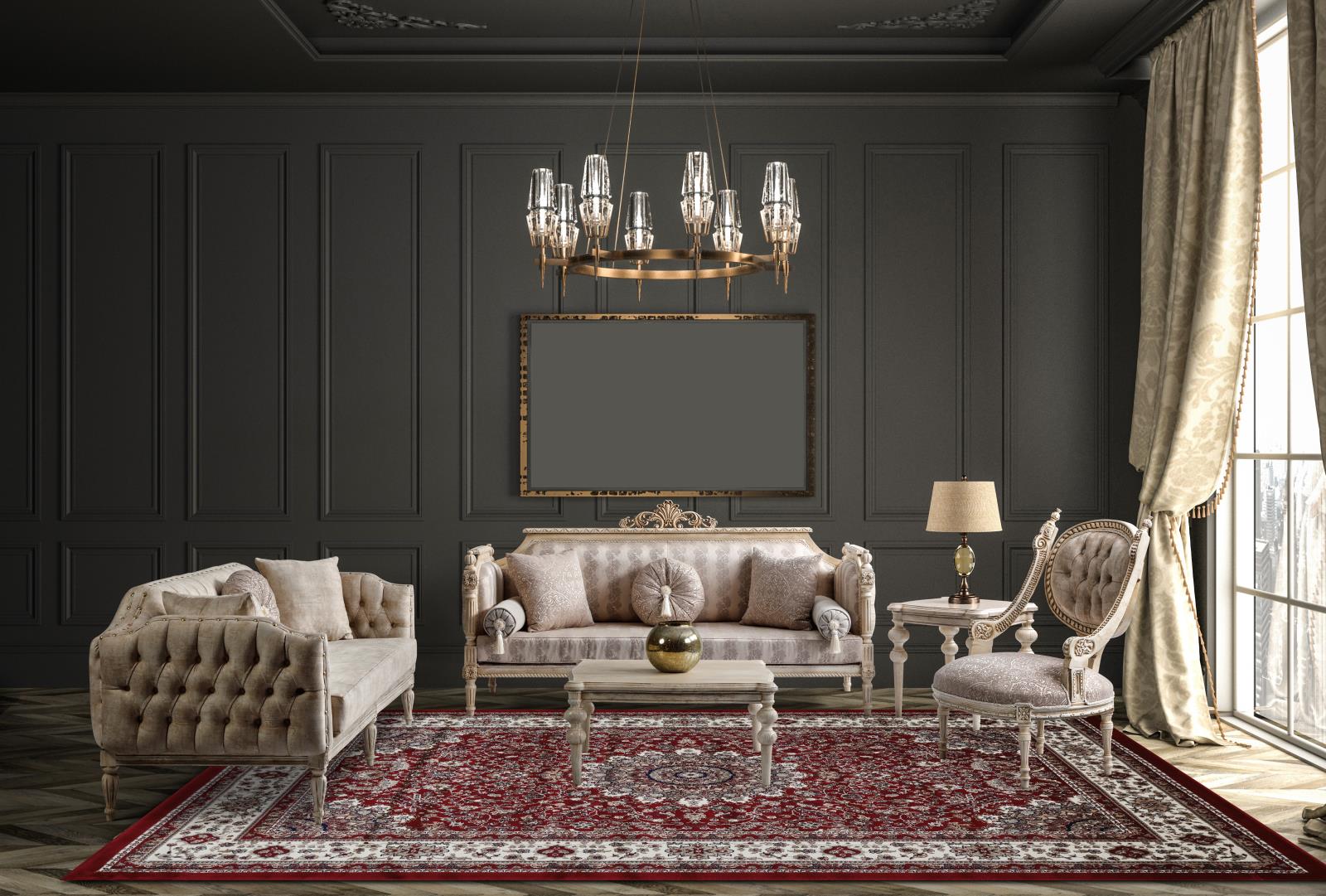 Master MT10 Red Area Rug — view 6