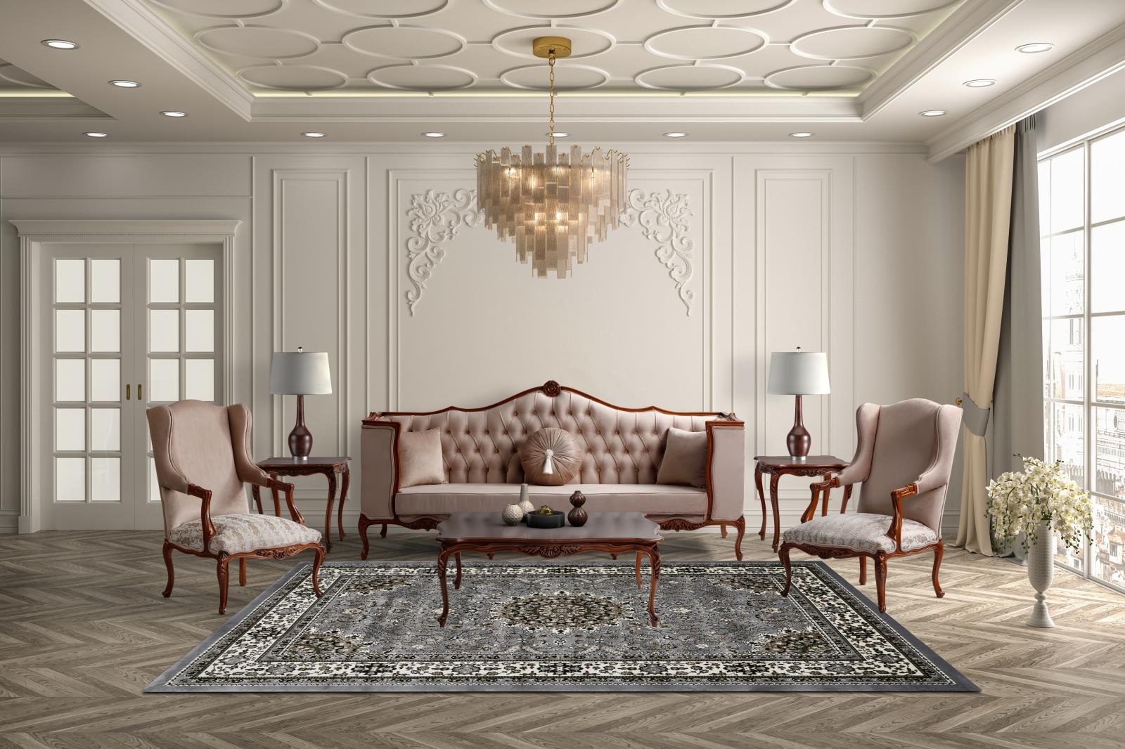 Master MT12 Gray Area Rug — view 6