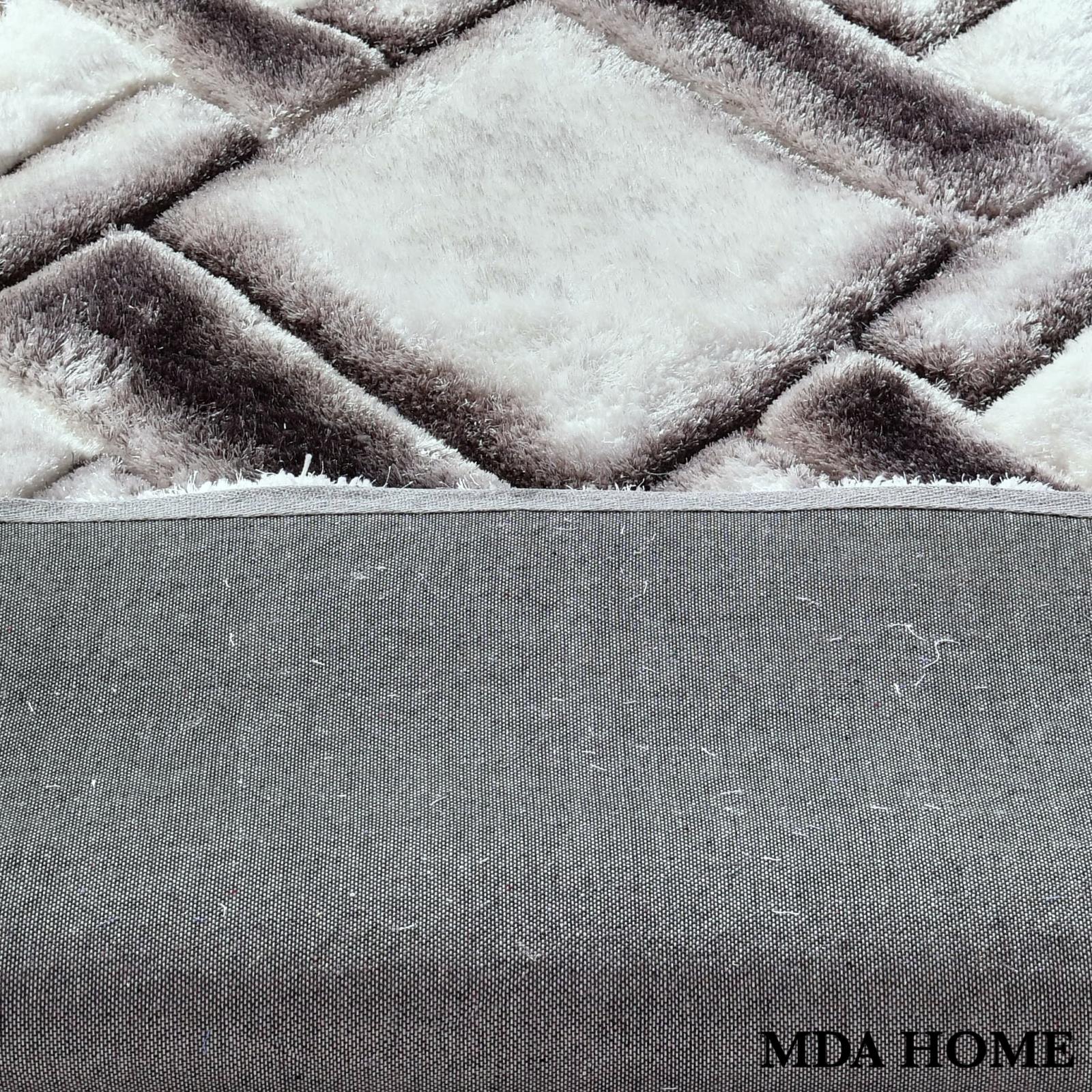 Mateos MS06 White Shag Rug — view 11