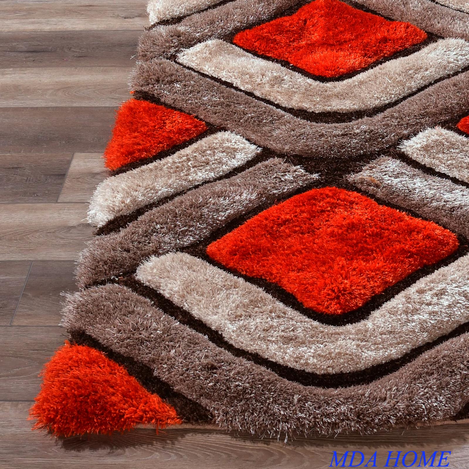 Mateos MS29 Orange Shag Rug — view 2