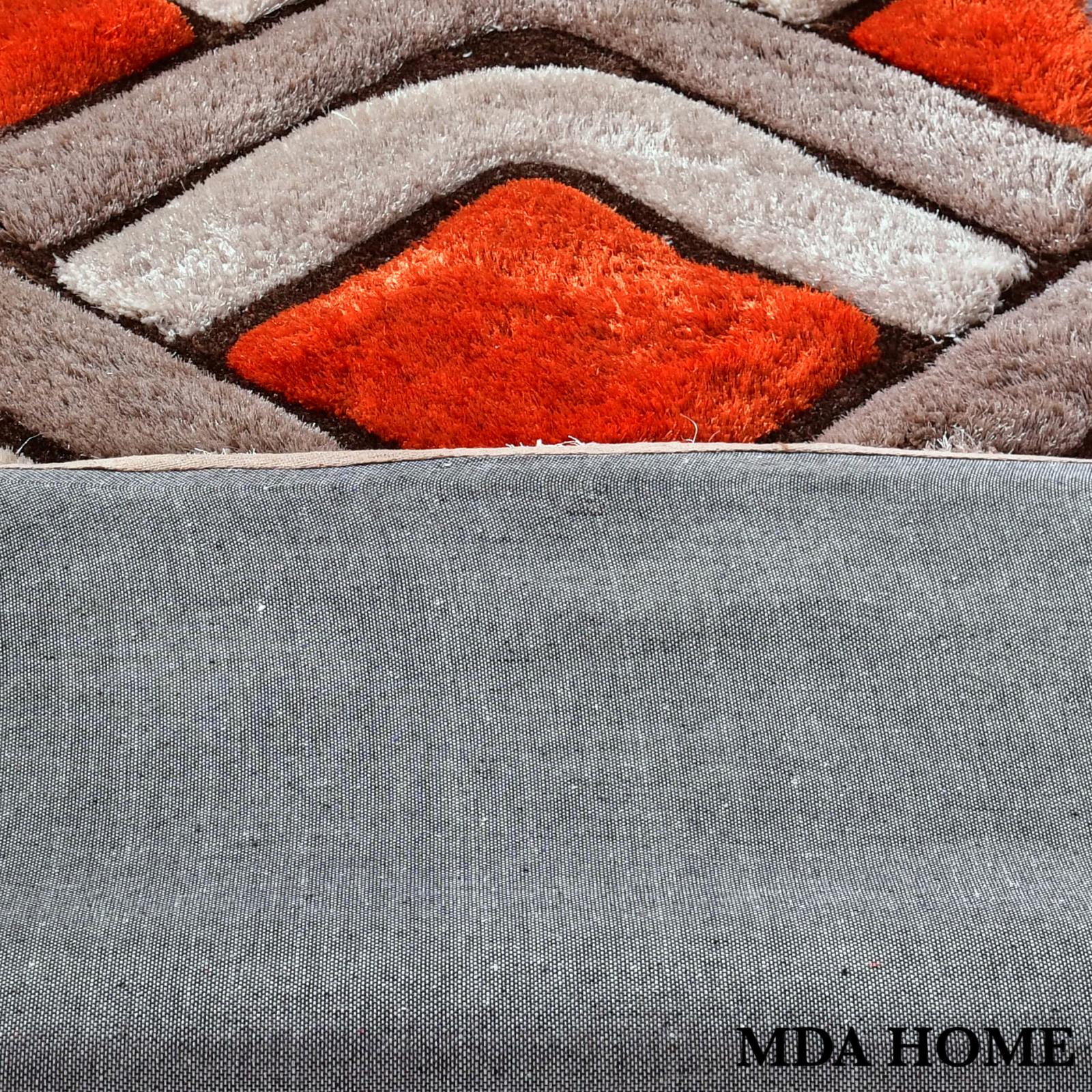 Mateos MS29 Orange Shag Rug — view 9