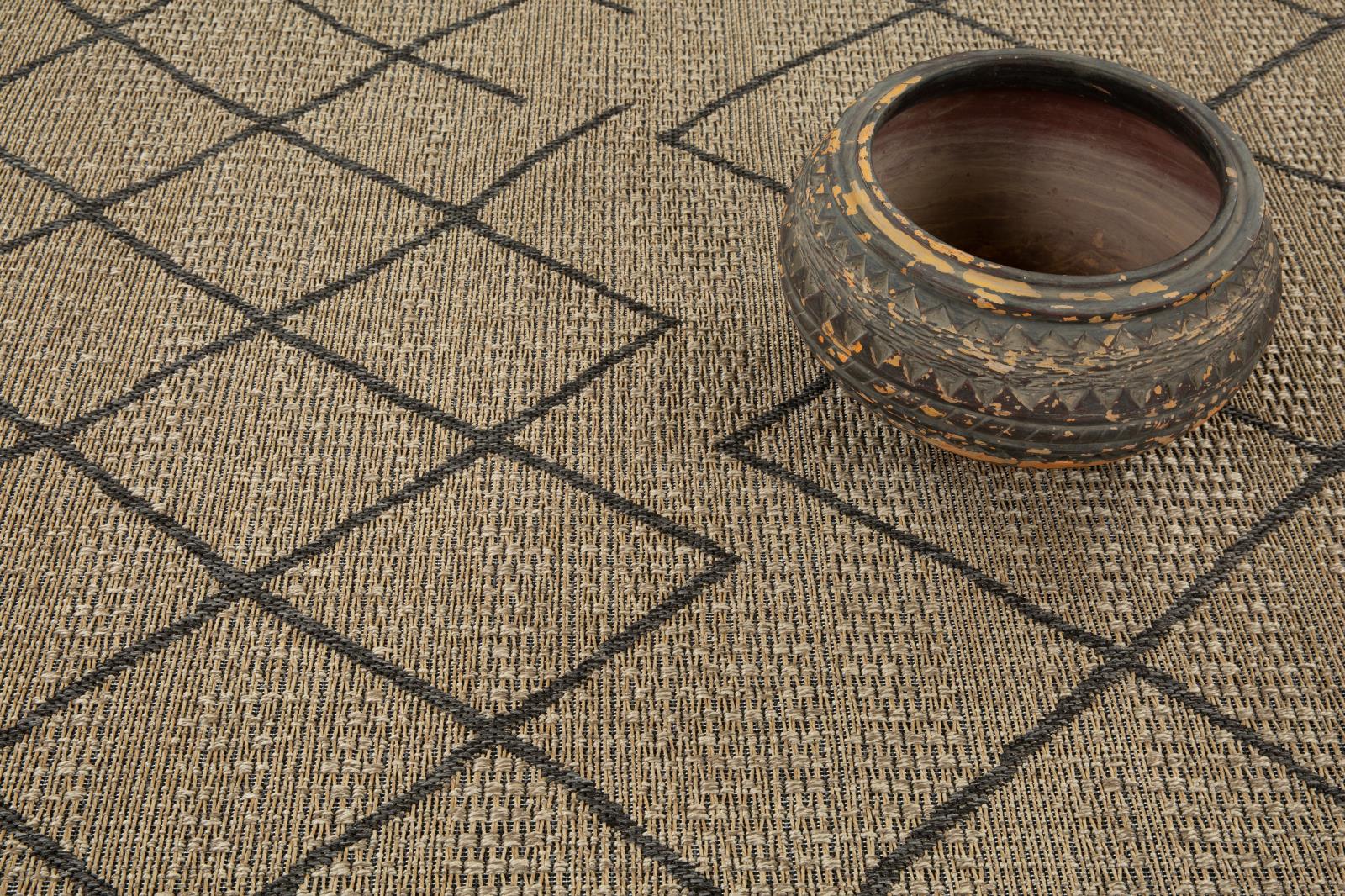 San Pedro SP03 Natural Tan Indoor/Outdoor Rug — view 8