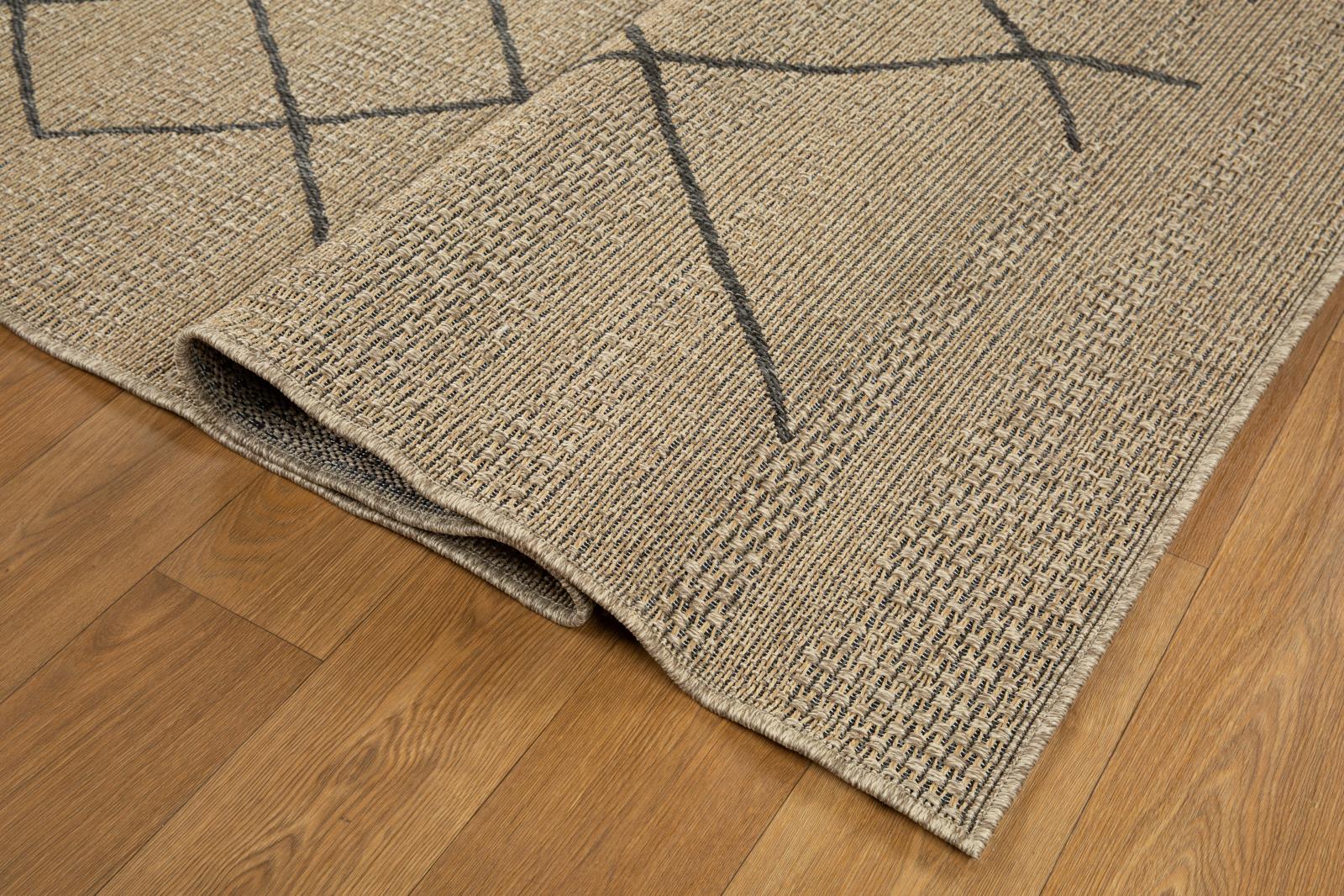 San Pedro SP03 Natural Tan Indoor/Outdoor Rug — view 10