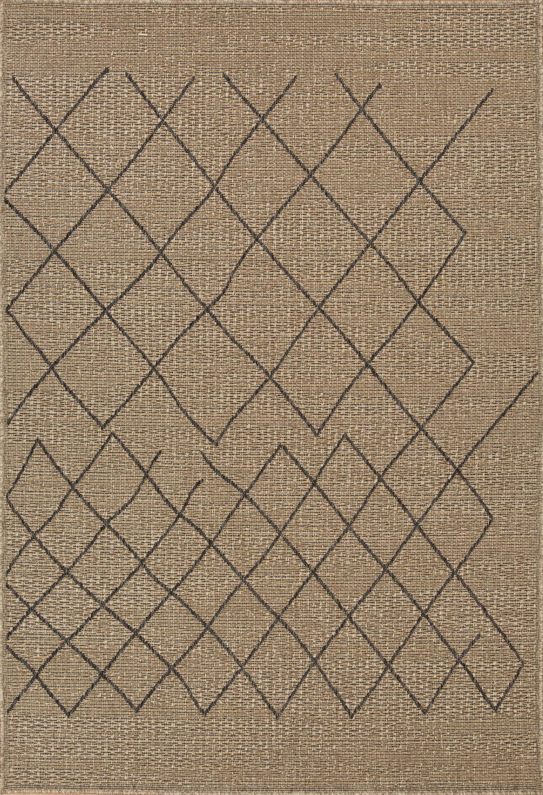 San Pedro SP03 Natural Tan Indoor/Outdoor Rug — view 2