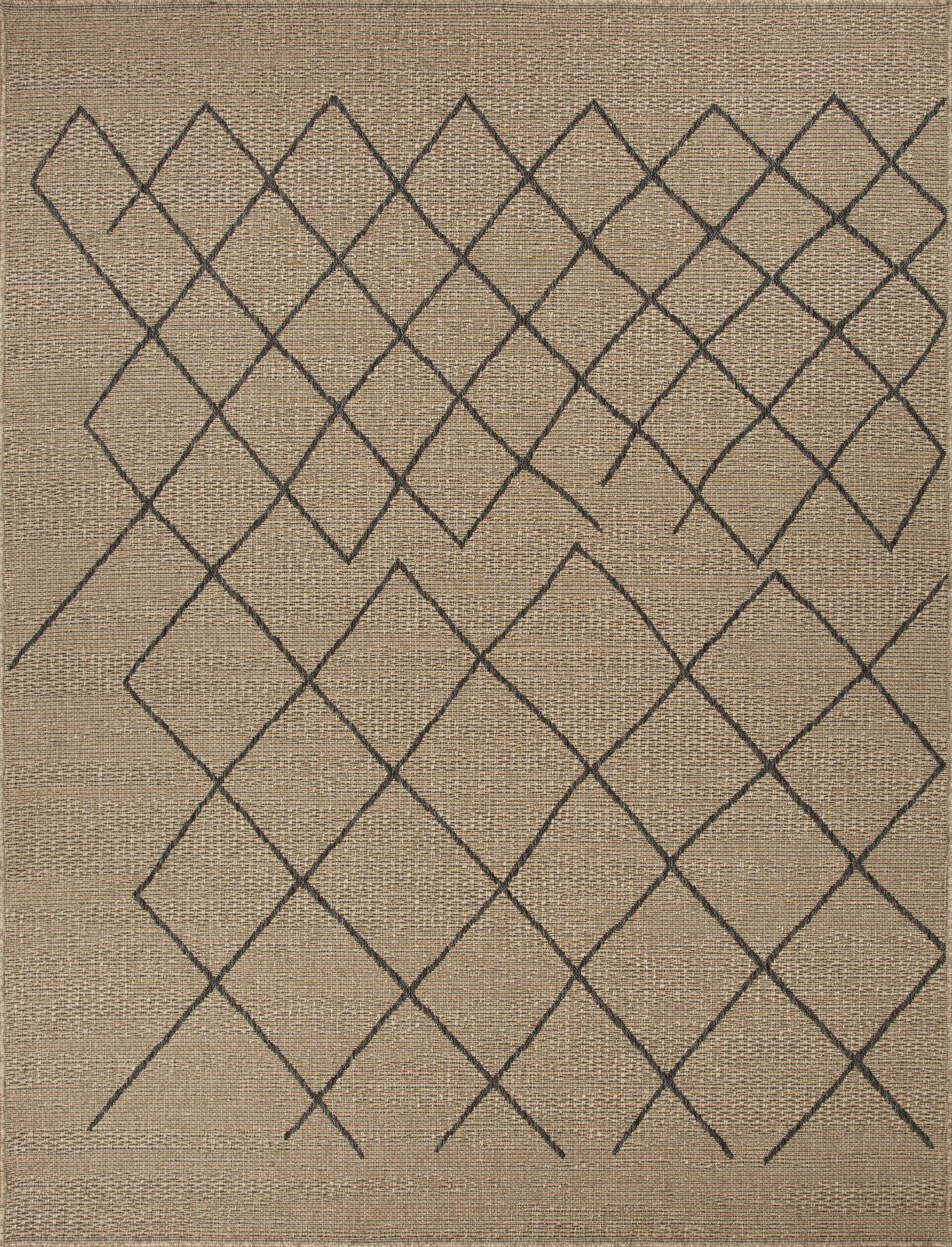 San Pedro SP03 Natural Tan Indoor/Outdoor Rug — view 7