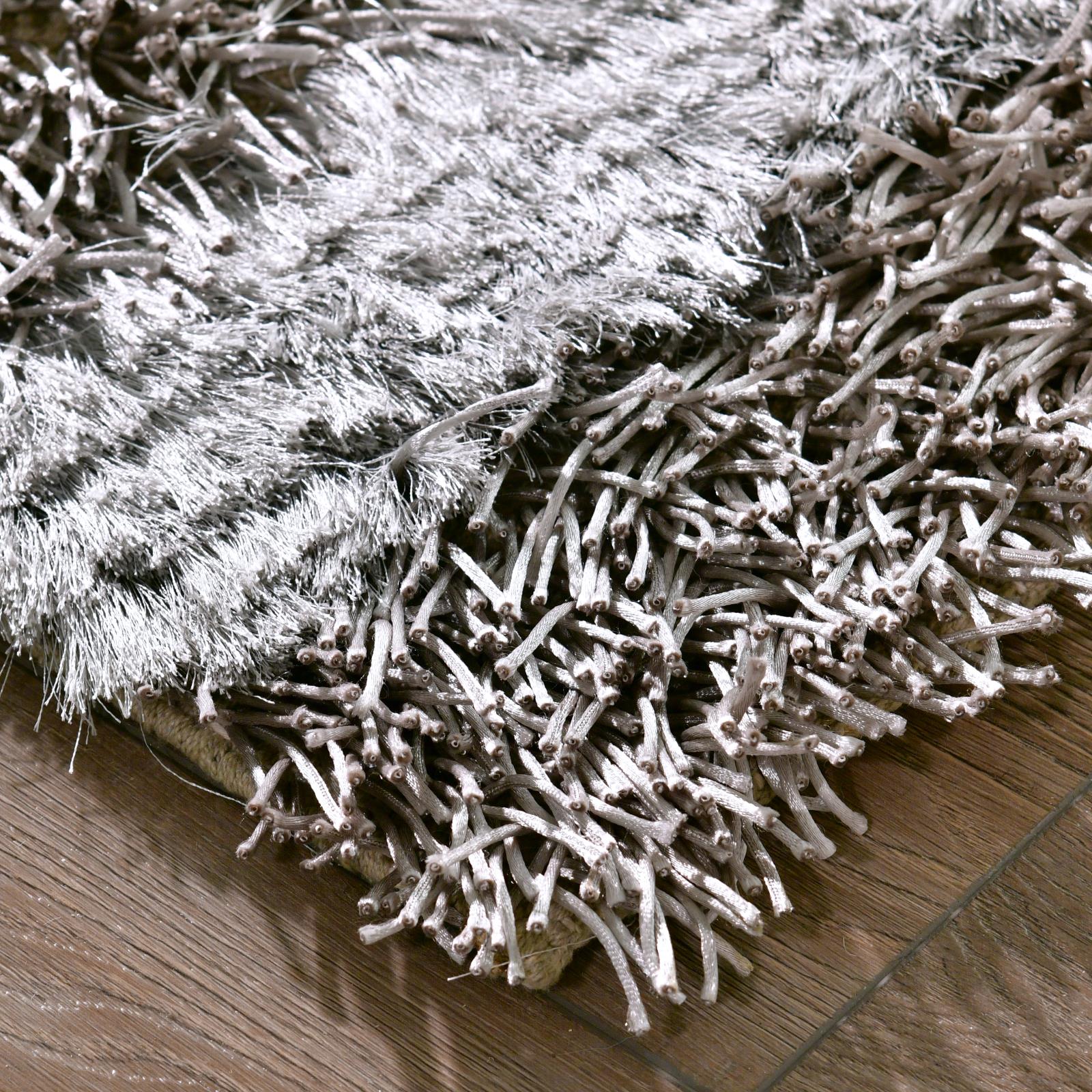 Mykonos MY57 Silver Gray Shag Rug — view 3