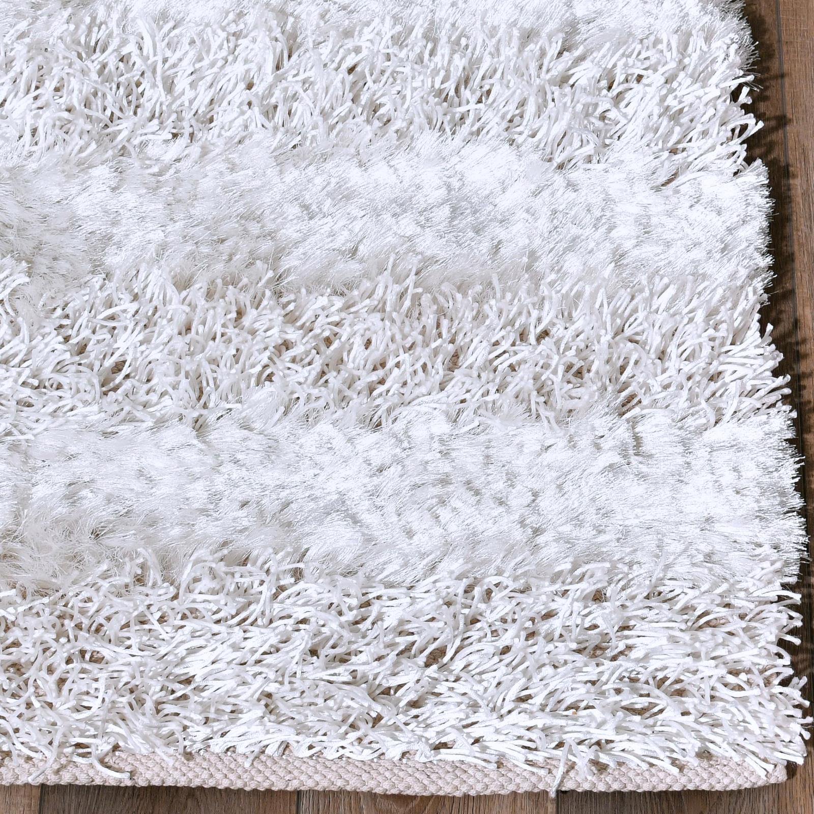 Mykonos MY58 White Shag Rug — view 4