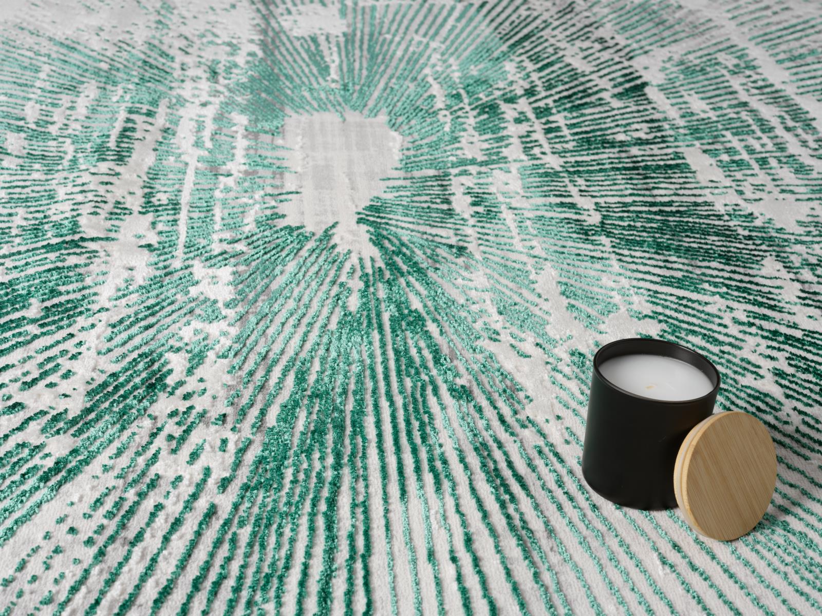 Mila 04 Green Area Rug — view 3
