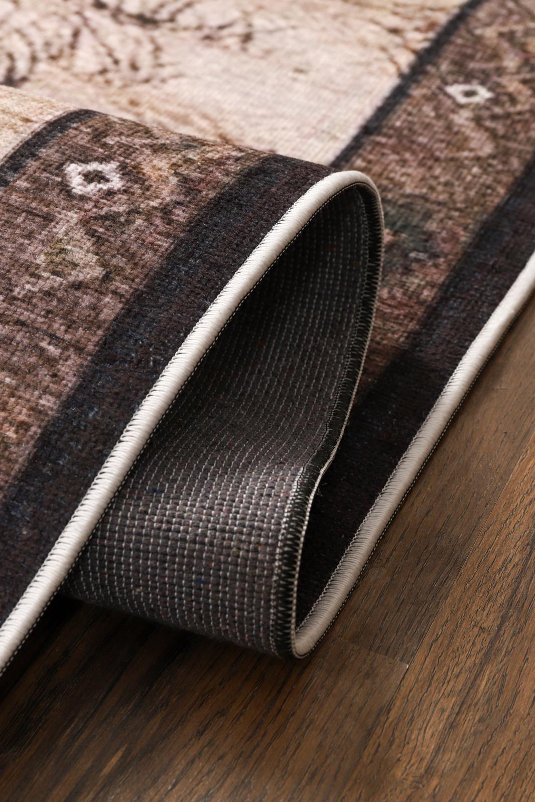 Washable WR12 Brown Area Rug — view 9