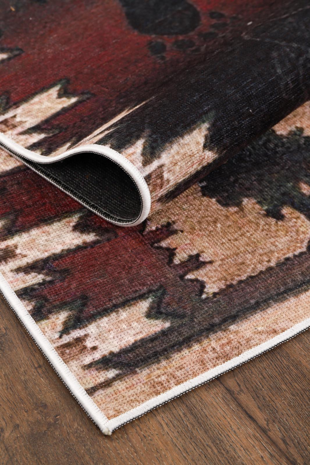 Washable WR13 Brown Area Rug — view 8