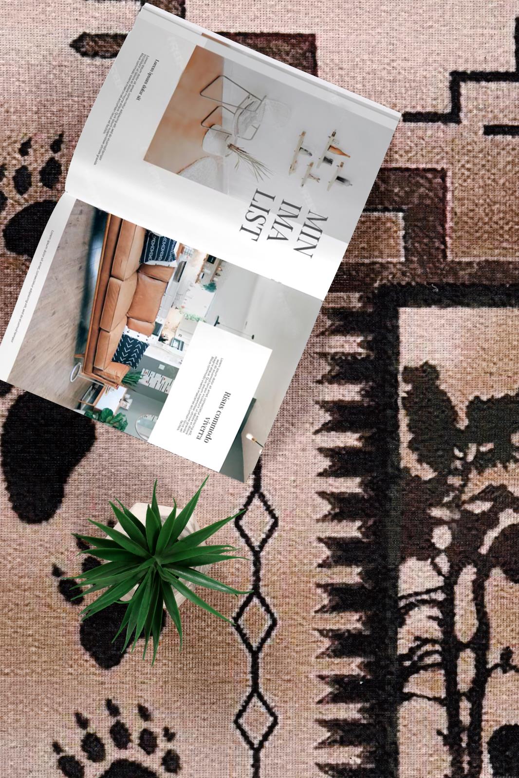 Washable WR14 Tan Area Rug — view 8