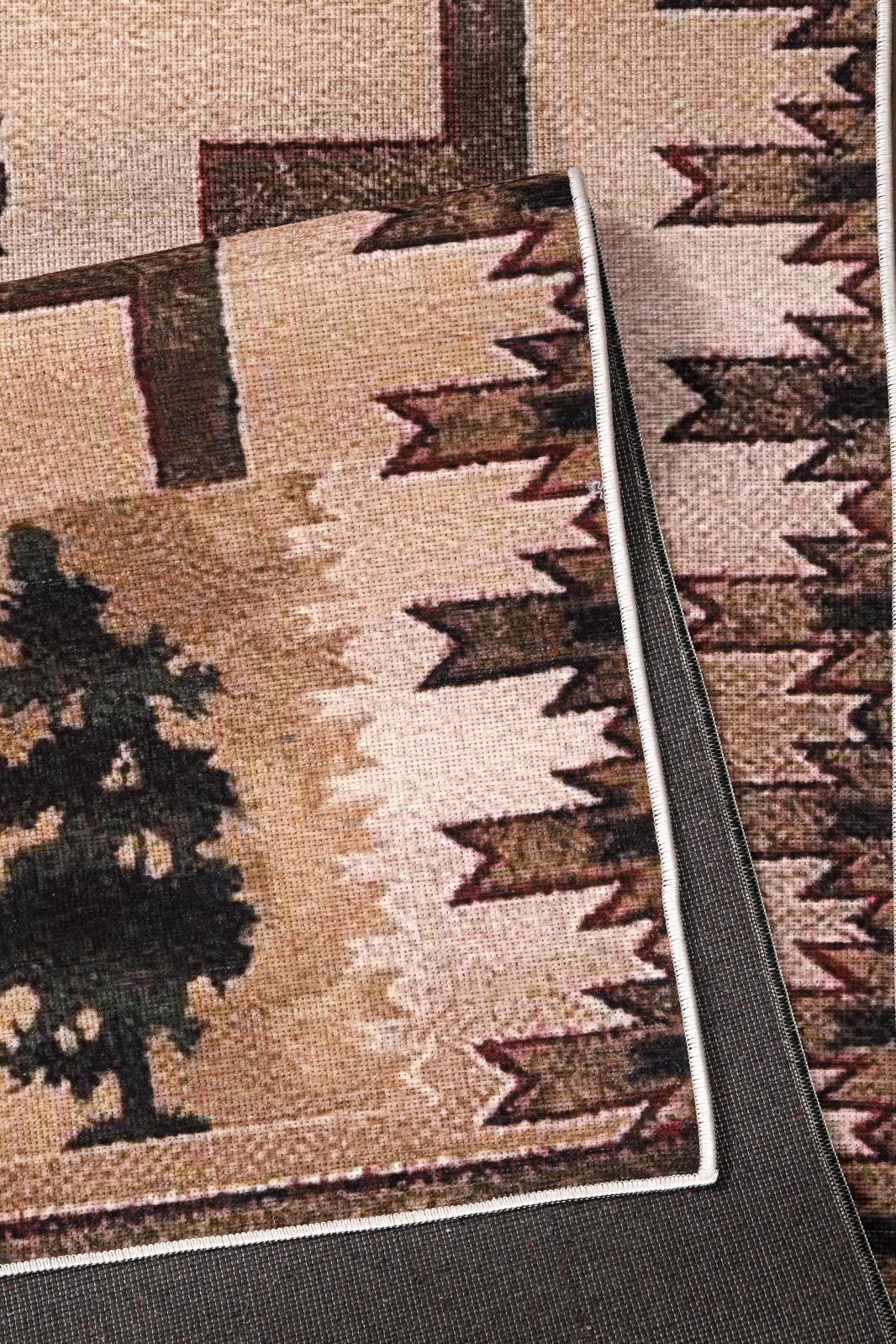 Washable WR14 Tan Area Rug — view 6