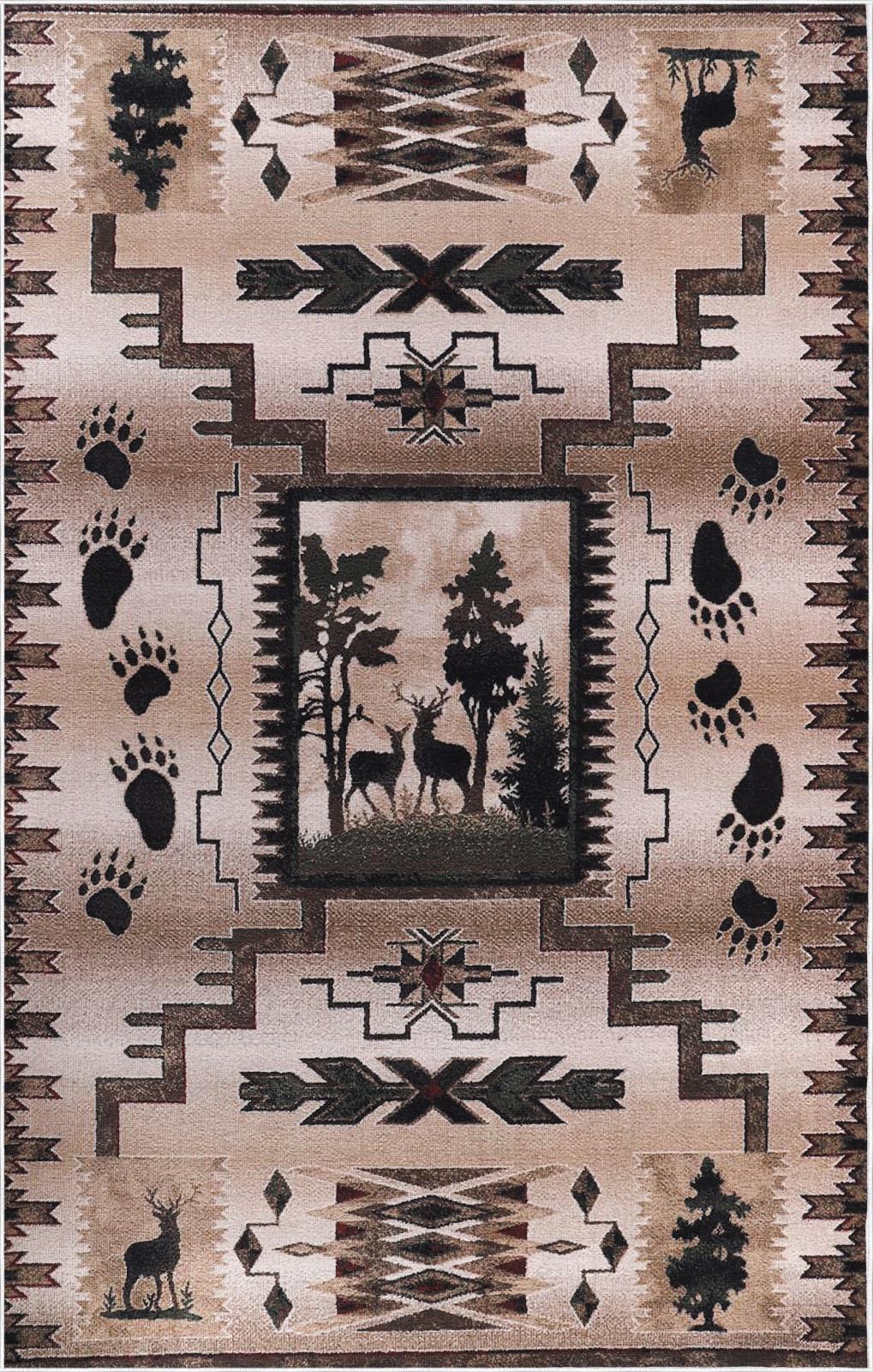 Washable WR14 Tan Area Rug