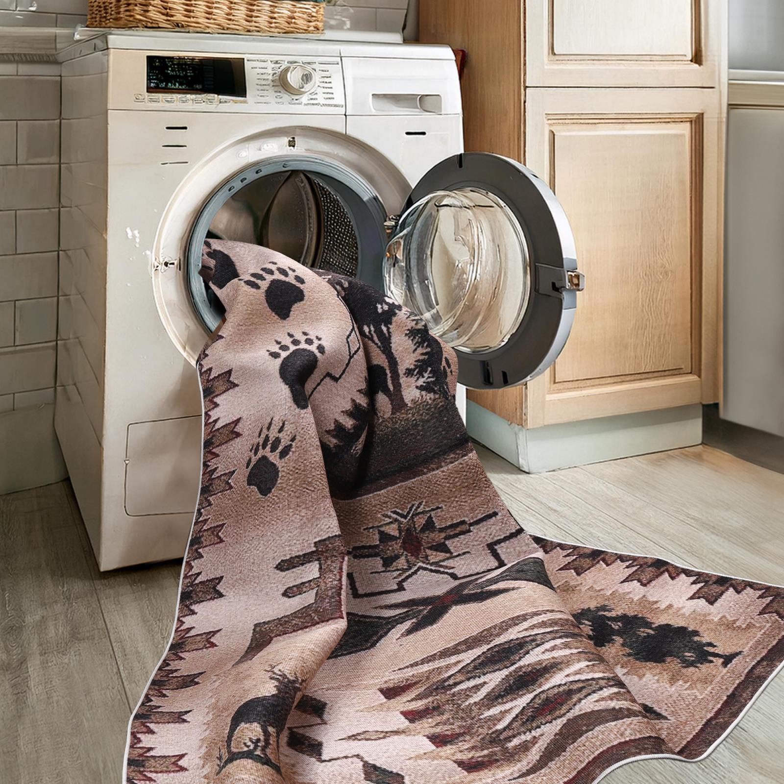 Washable WR14 Tan Area Rug — view 4