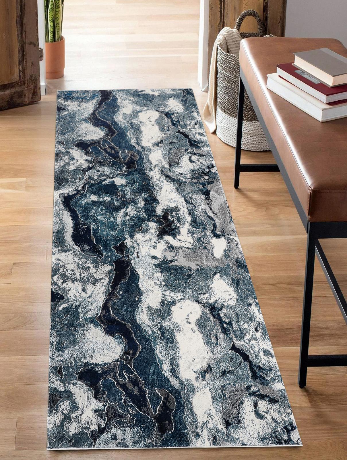 Layan LY02 Blue Area Rug — view 2