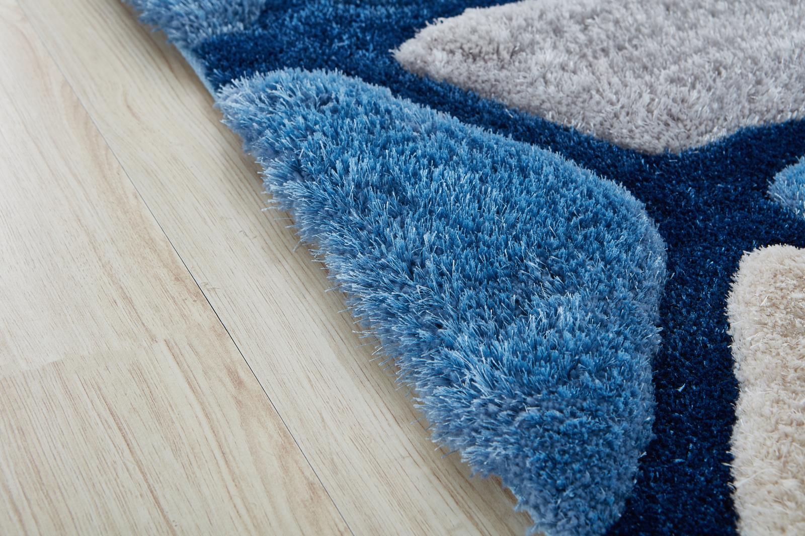 Mateos MS42 Blue Shag Rug — view 7