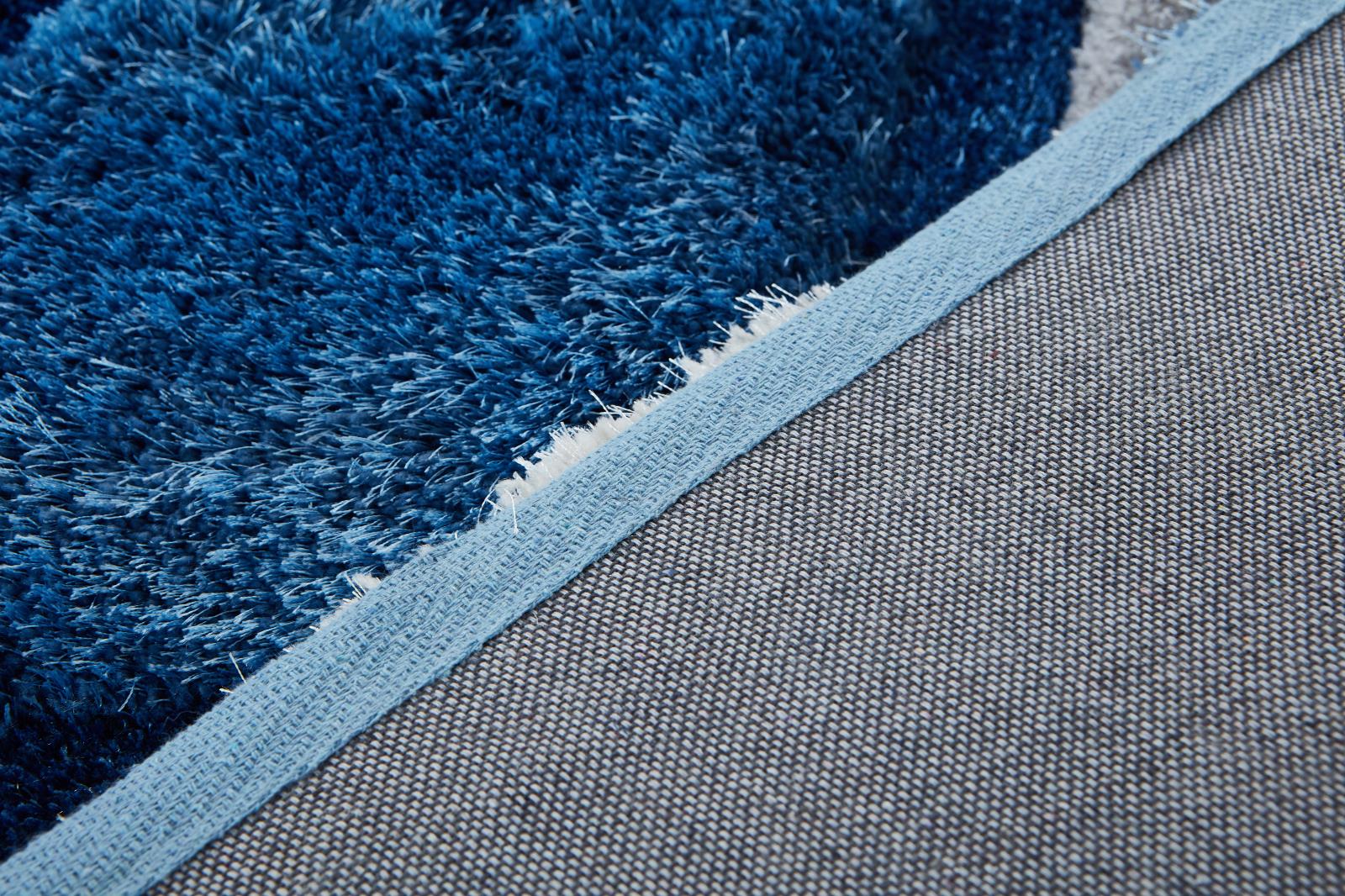 Mateos MS42 Blue Shag Rug — view 6