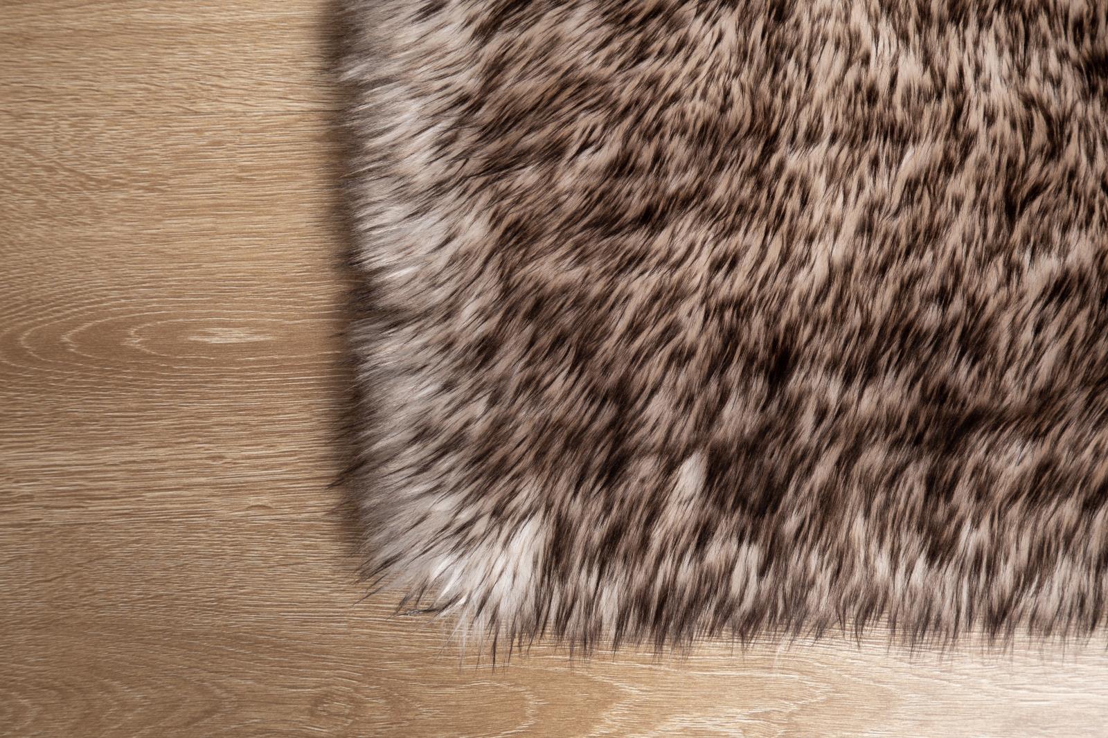 Flokati FA03 Brown Shag Rug — view 4