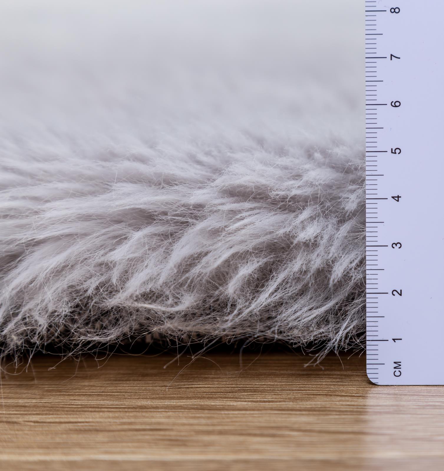 Flokati FA02 Gray Shag Rug — view 3