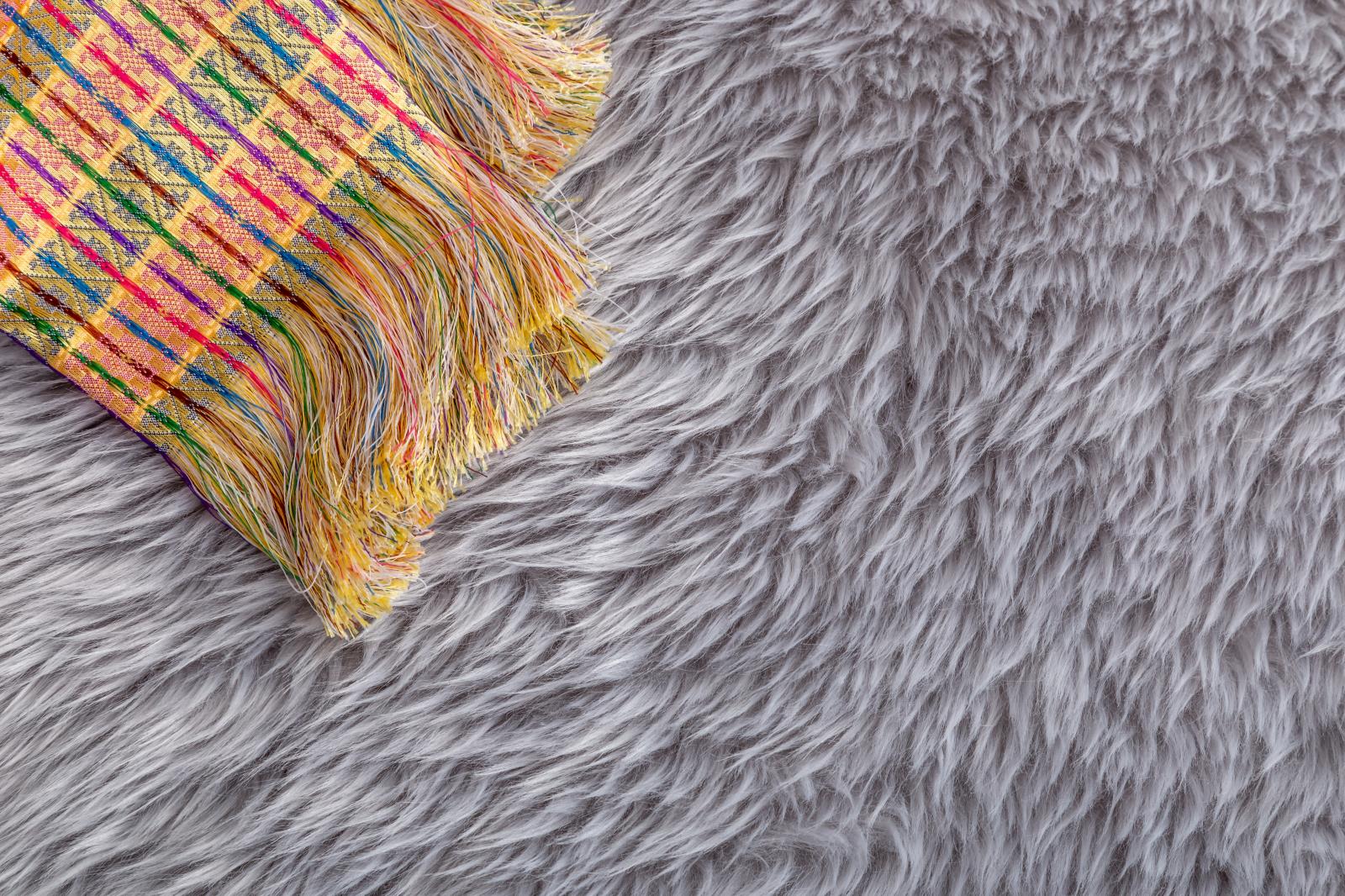 Flokati FA02 Gray Shag Rug — view 2