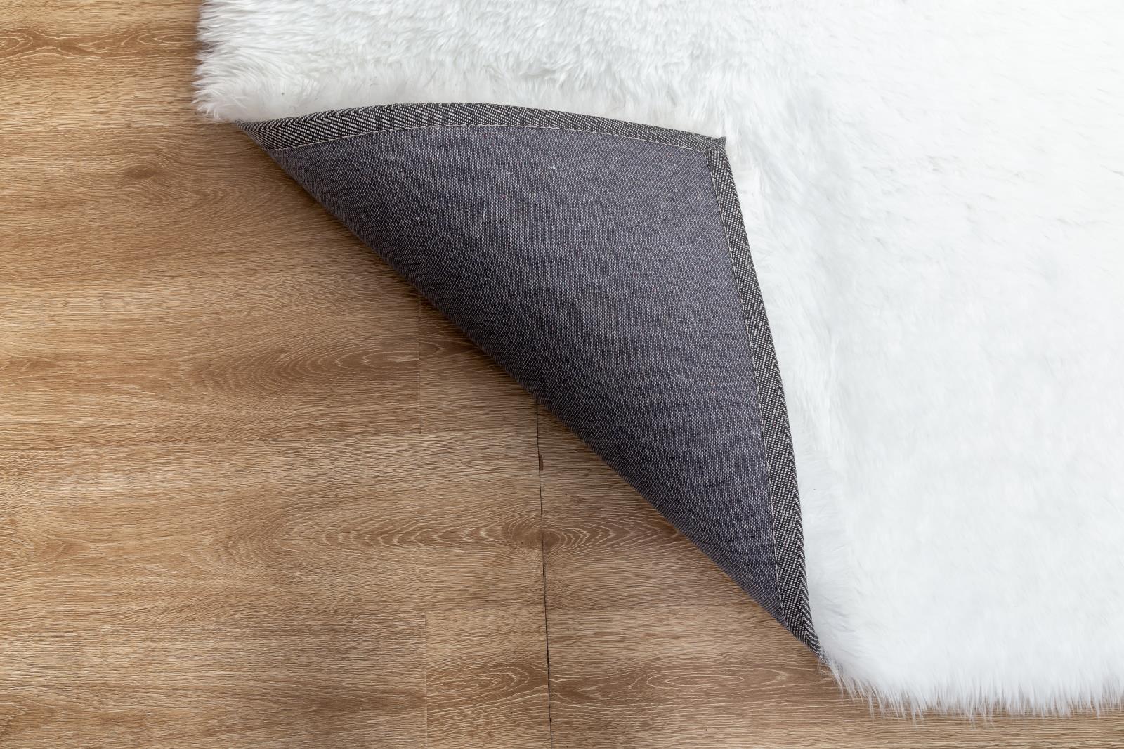 Flokati FA01 White Shag Rug — view 4