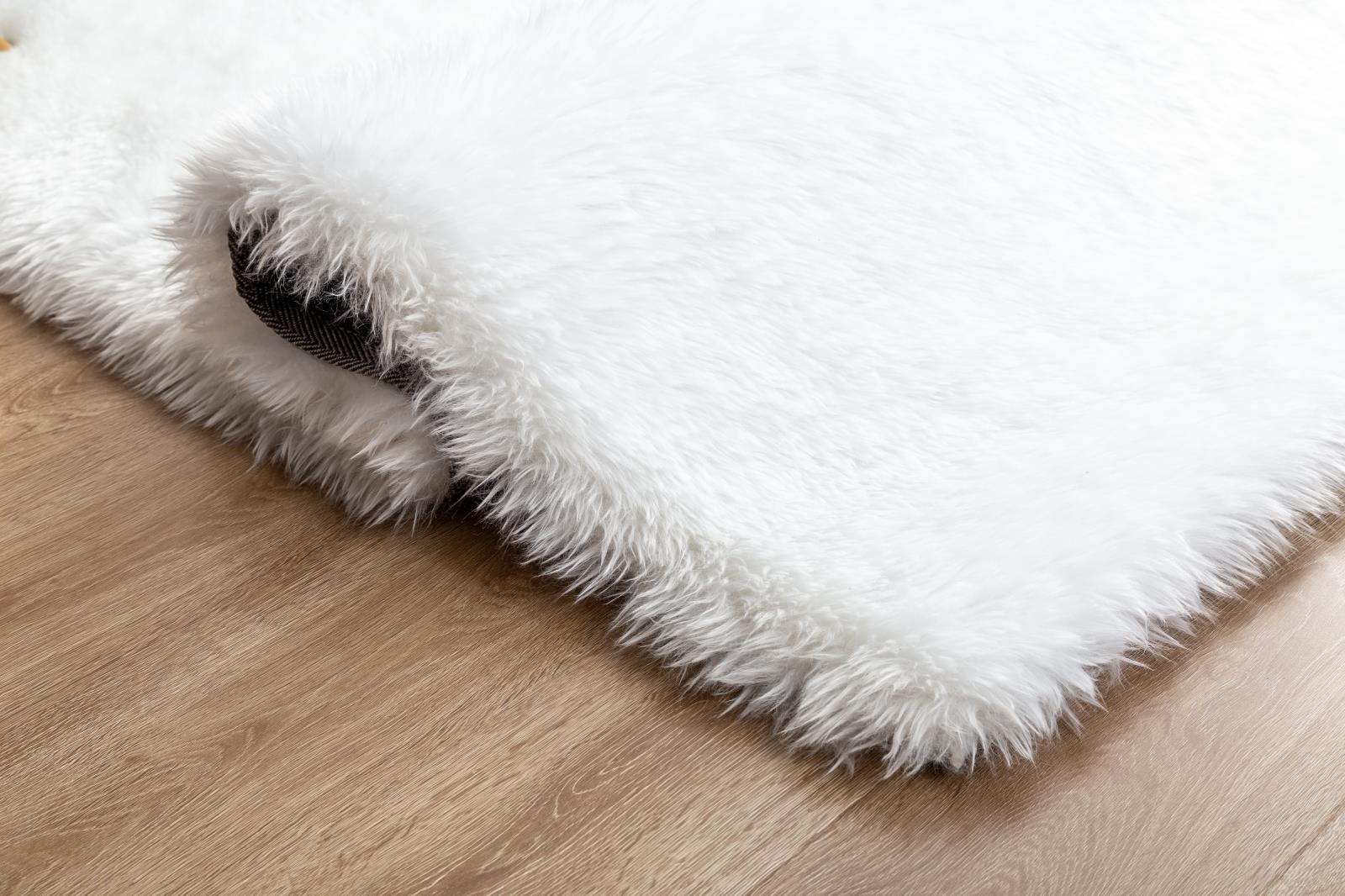 Flokati FA01 White Shag Rug — view 3