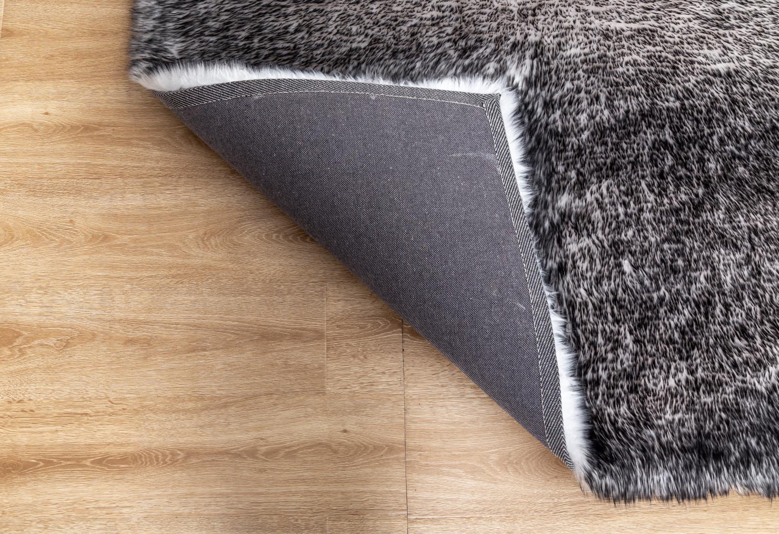 Flokati FA04 Black Shag Rug — view 3