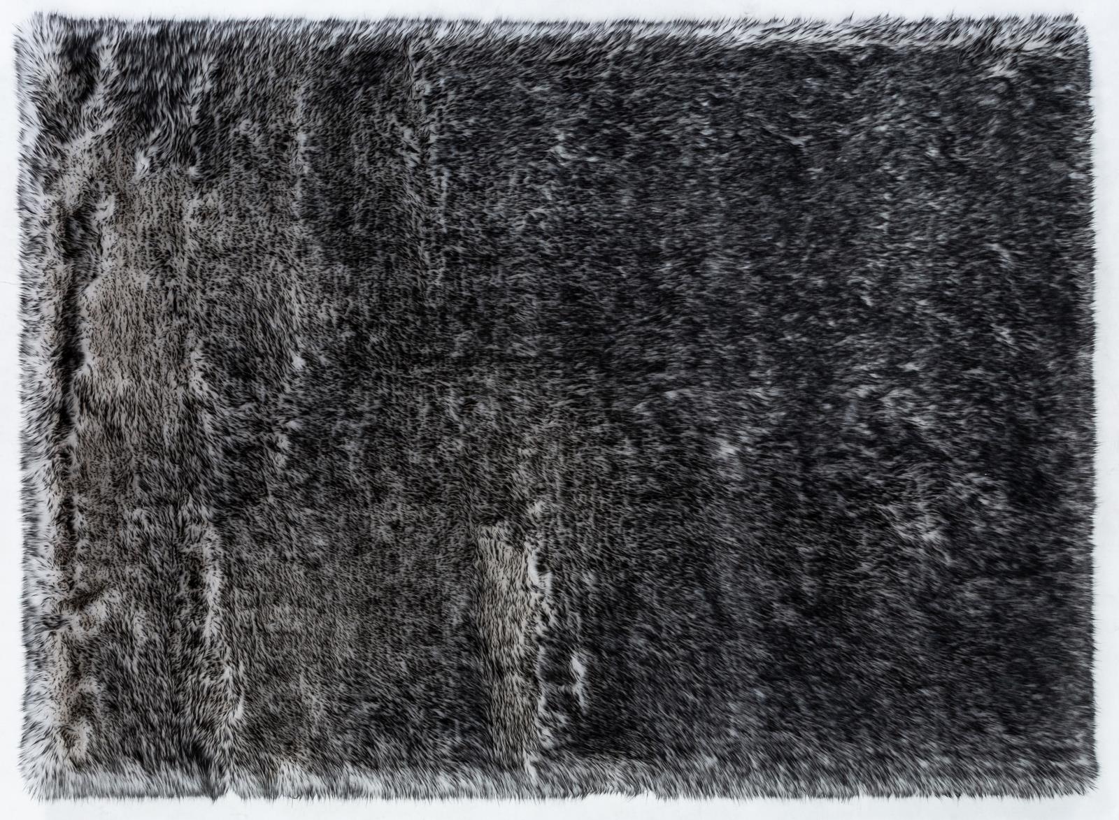 Flokati FA04 Black Shag Rug — view 6