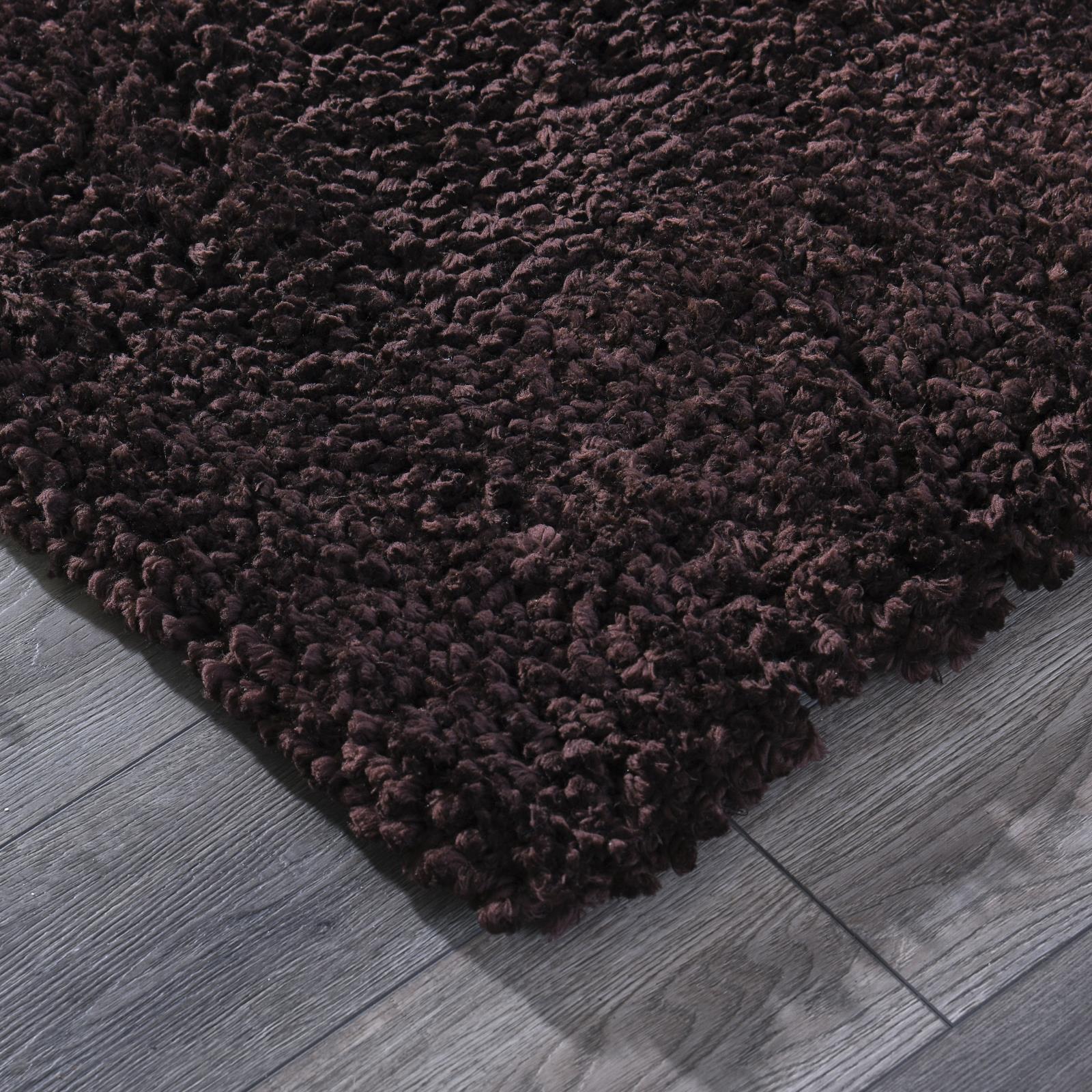 Olivia OL03 Brown Shag Rug — view 4