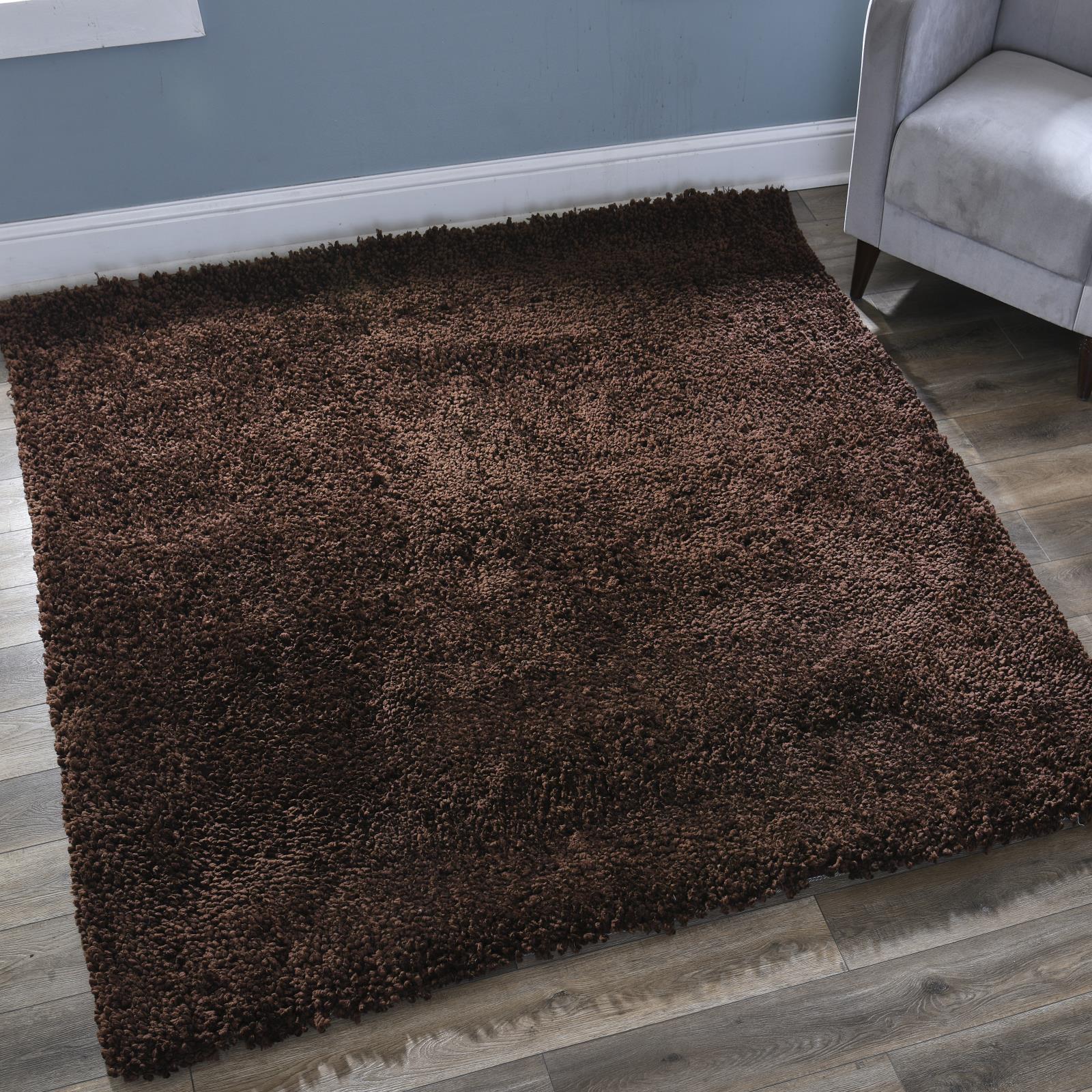 Olivia OL03 Brown Shag Rug