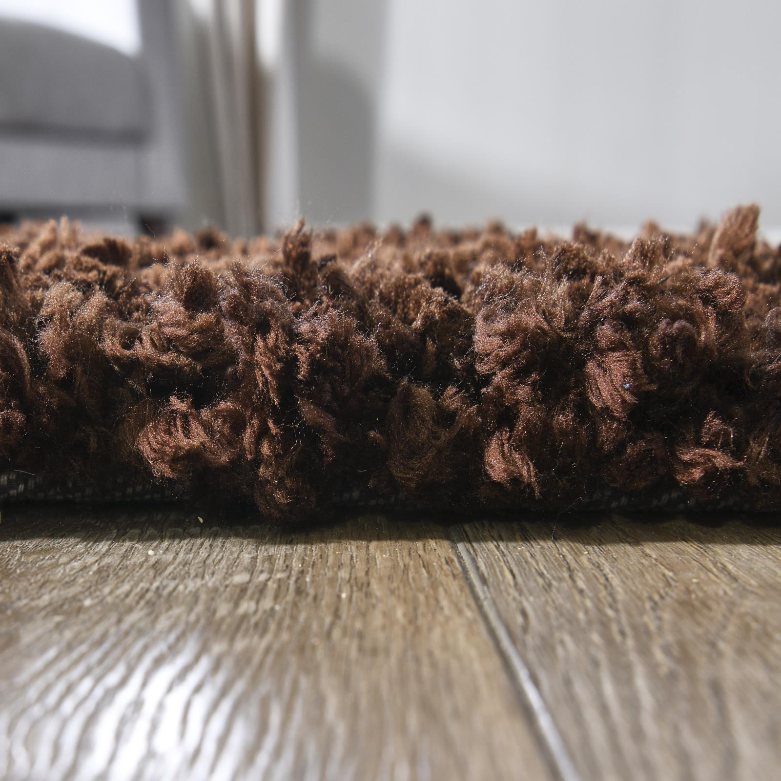 Olivia OL03 Brown Shag Rug — view 2