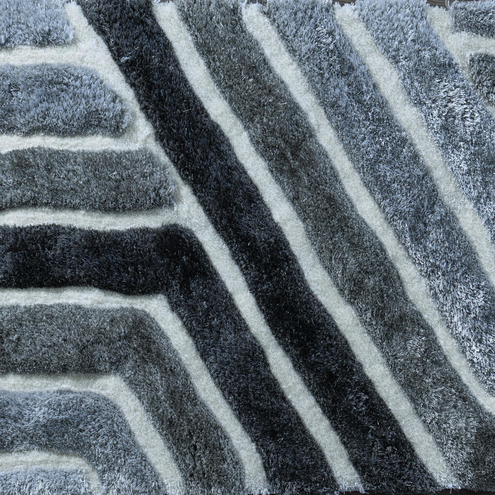 Mateos MS70 Gray Shag Rug — view 6