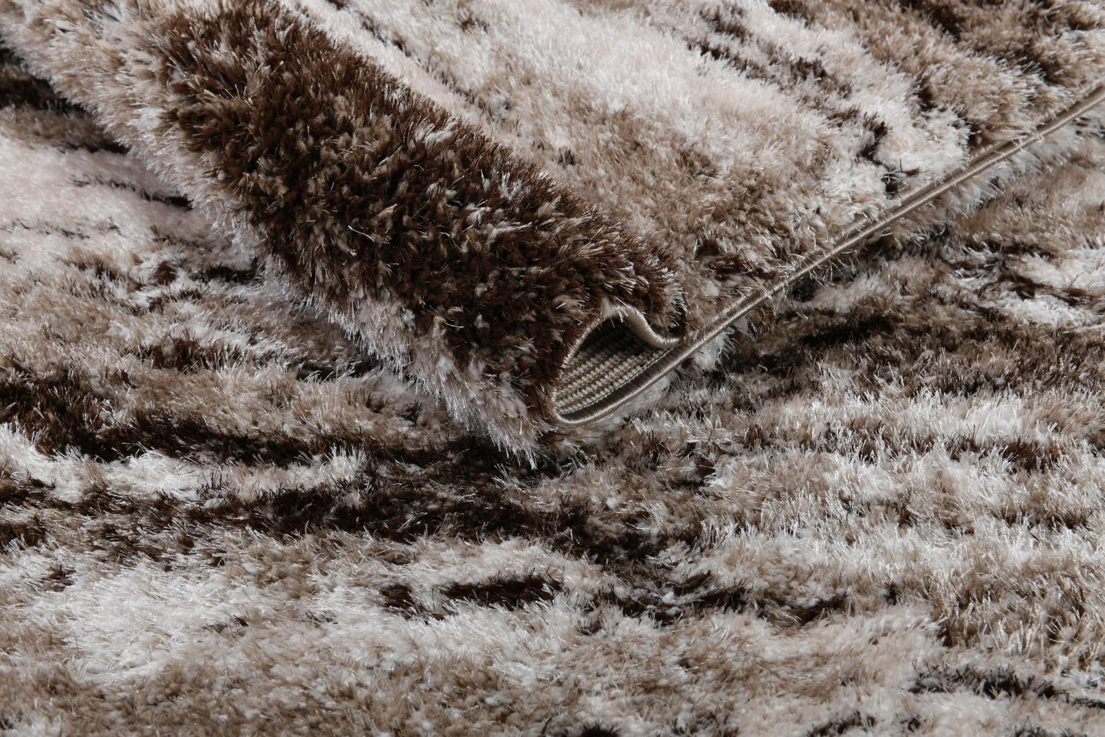 Emily EY01 Beige Shag Rug — view 6
