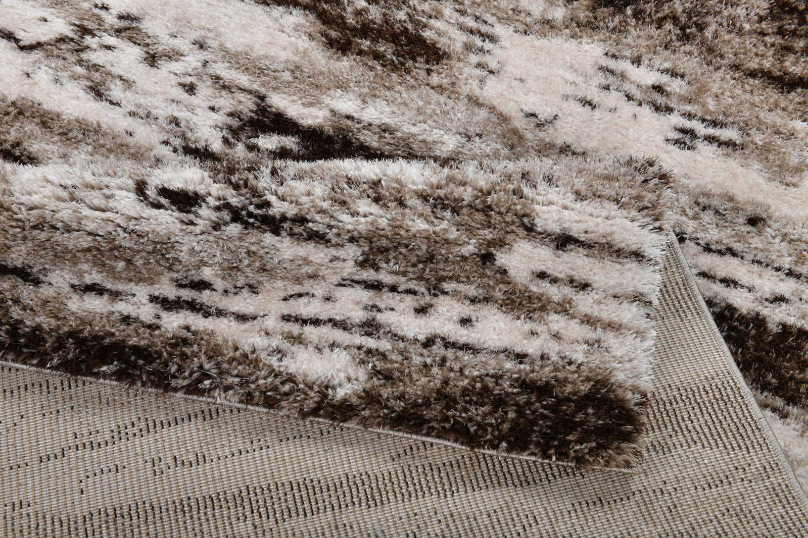 Emily EY01 Beige Shag Rug — view 4