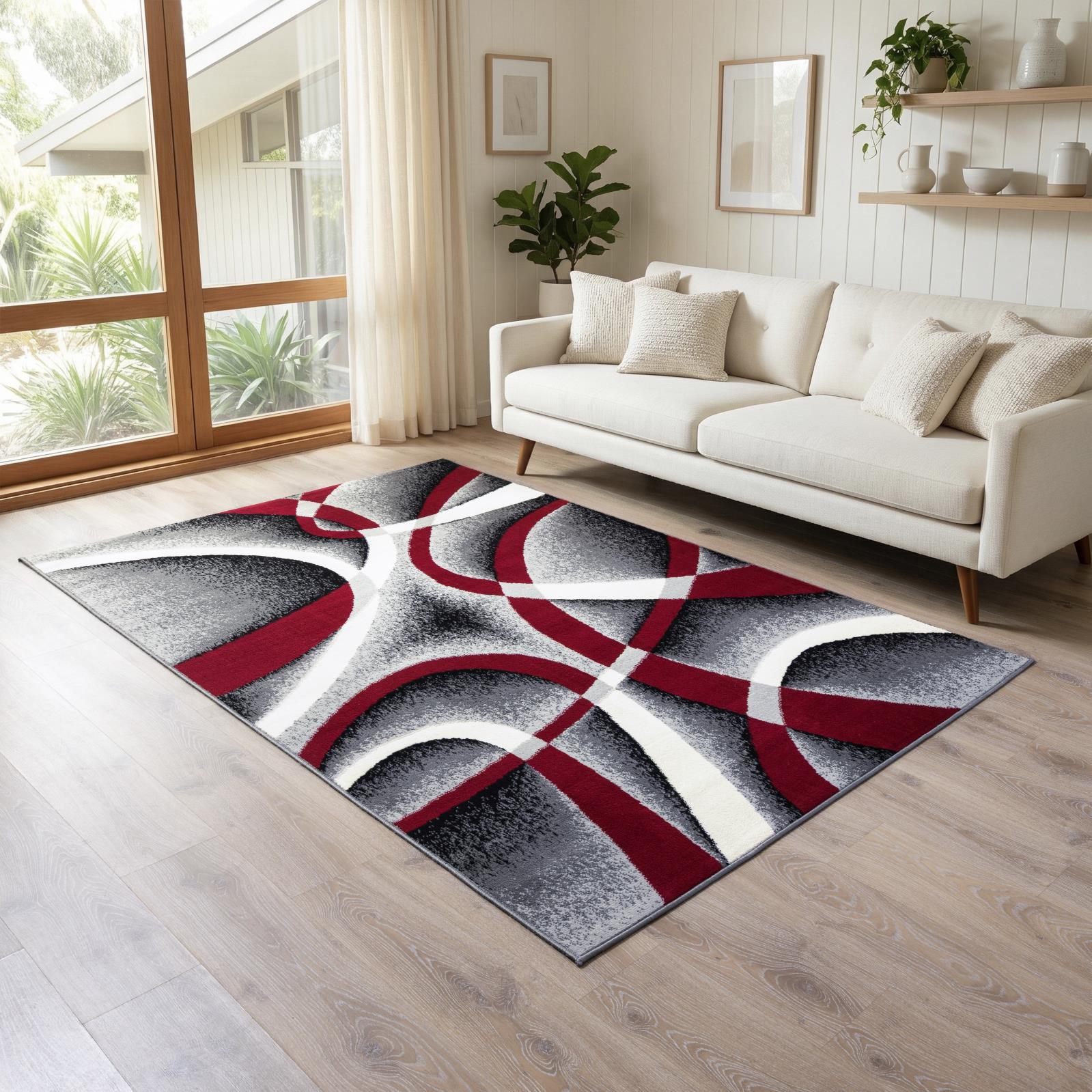 Waves WV03 Gray Area Rug — view 2