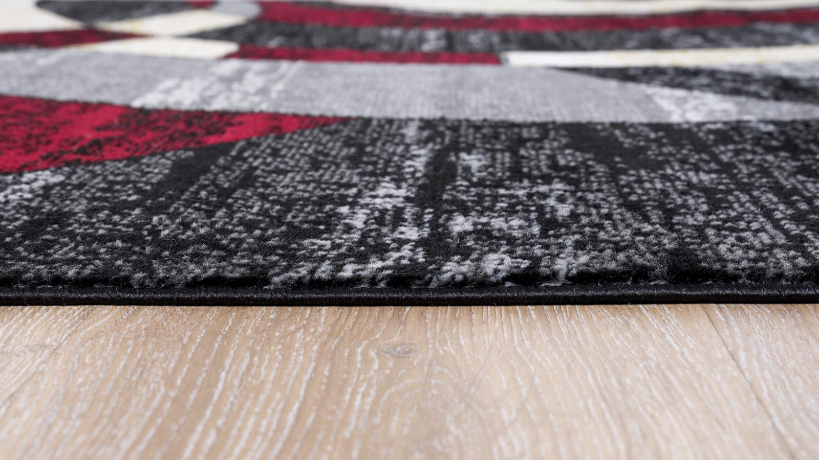 Waves WV01 Black Area Rug — view 4