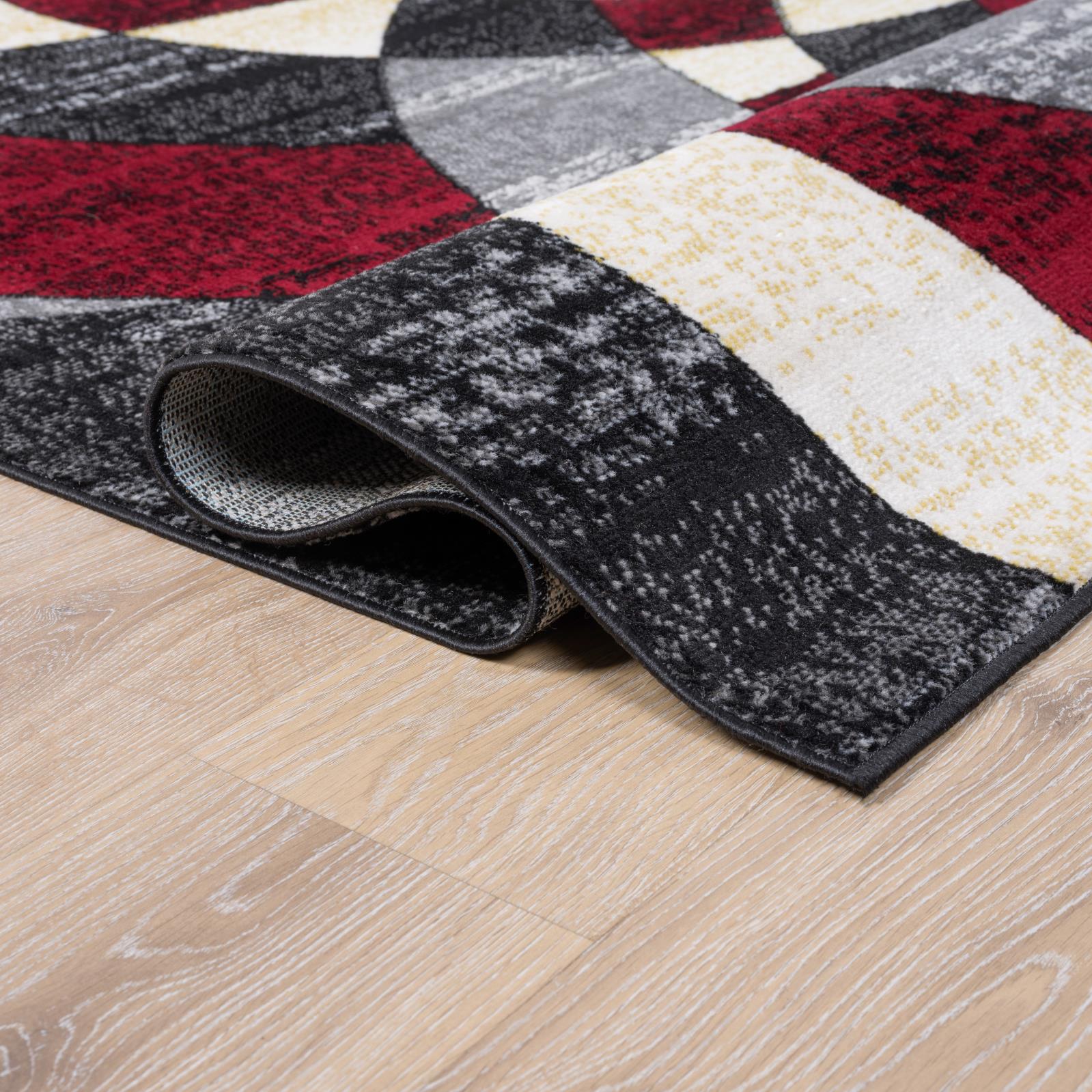 Waves WV01 Black Area Rug — view 6