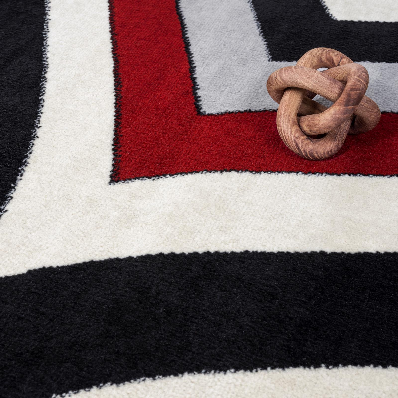 Waves WV02 Black Area Rug — view 5