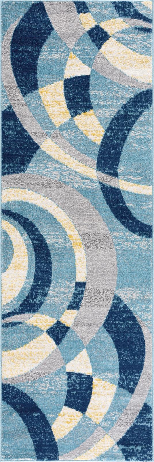 Waves WV04 Blue Area Rug — view 10